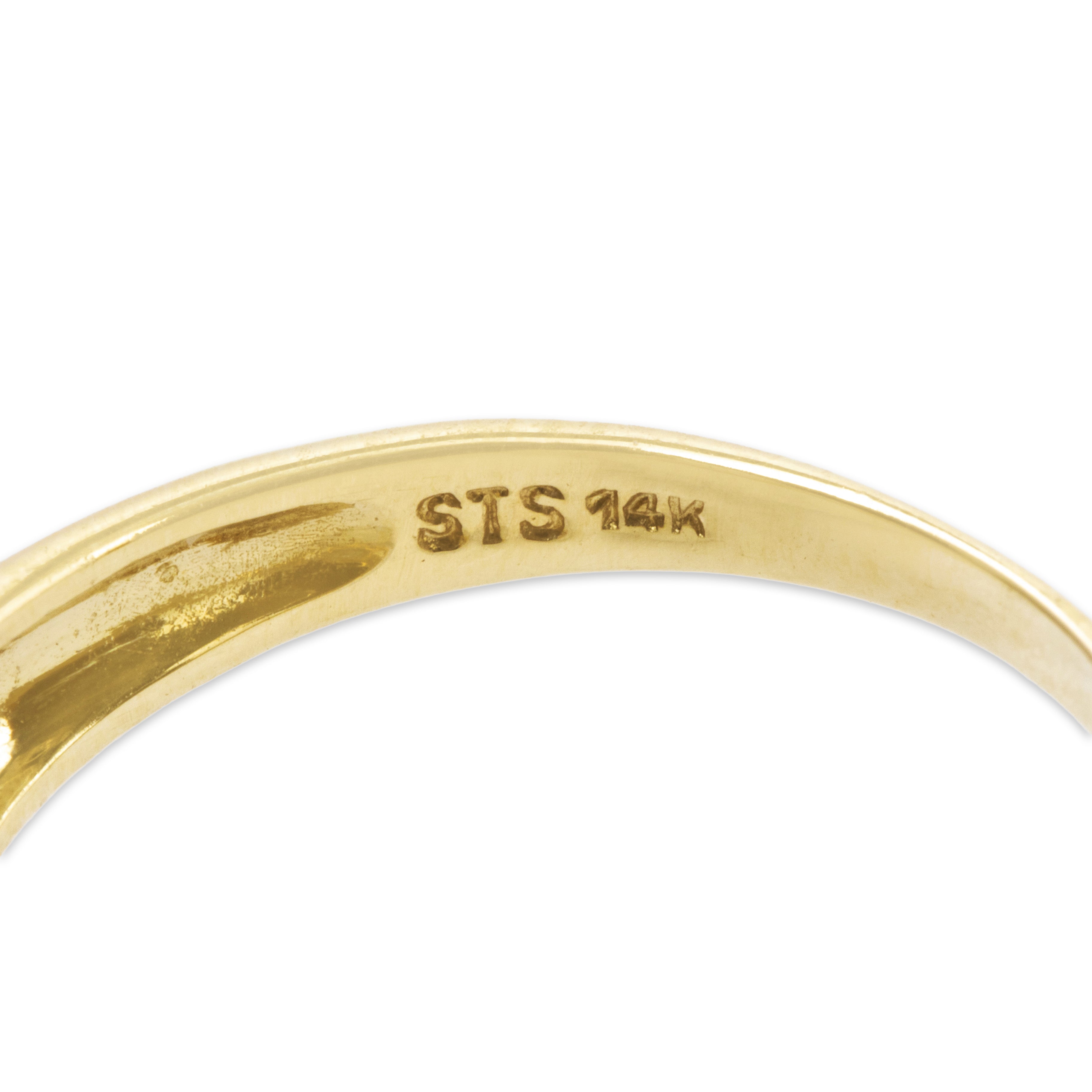 Vintage 14k Yellow Gold 1.3cttw Aquamarine Openwork Oval Trio Ring 6.00、mySite、hinf8tx79