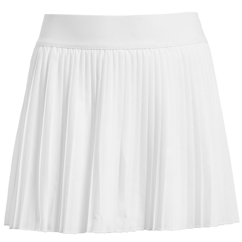 adidas Girl's Club Pleated Skirt - White