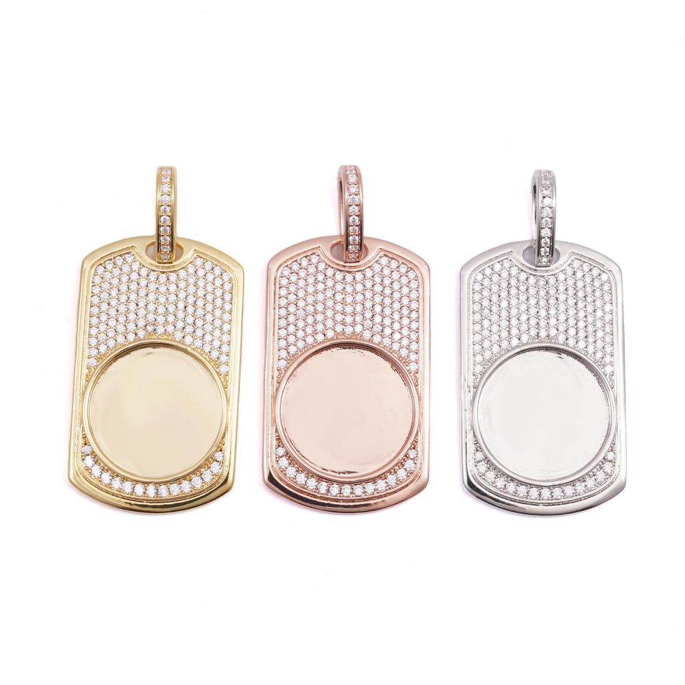 Moissanite Dog Tag Photo Pendant 14K Gold、mySite、hinf8tx79
