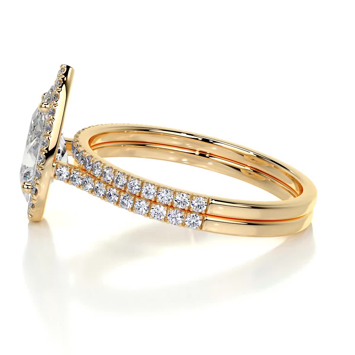 Sophia Diamond Bridal Set -18K Yellow Gold、mySite、hinf8tx79