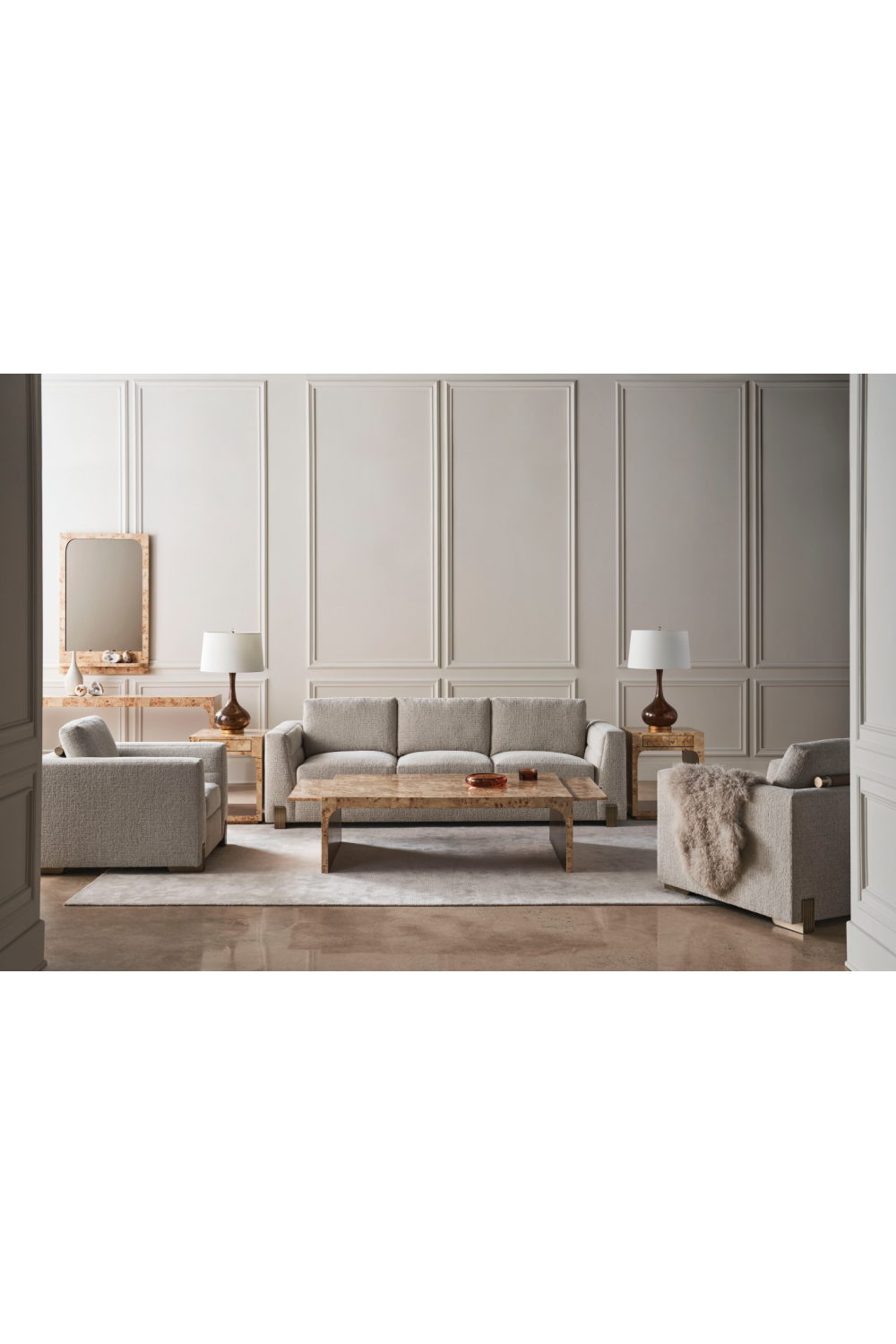 Mappa Burl Modern Console | Caracole Cabaret、mySite、neckold