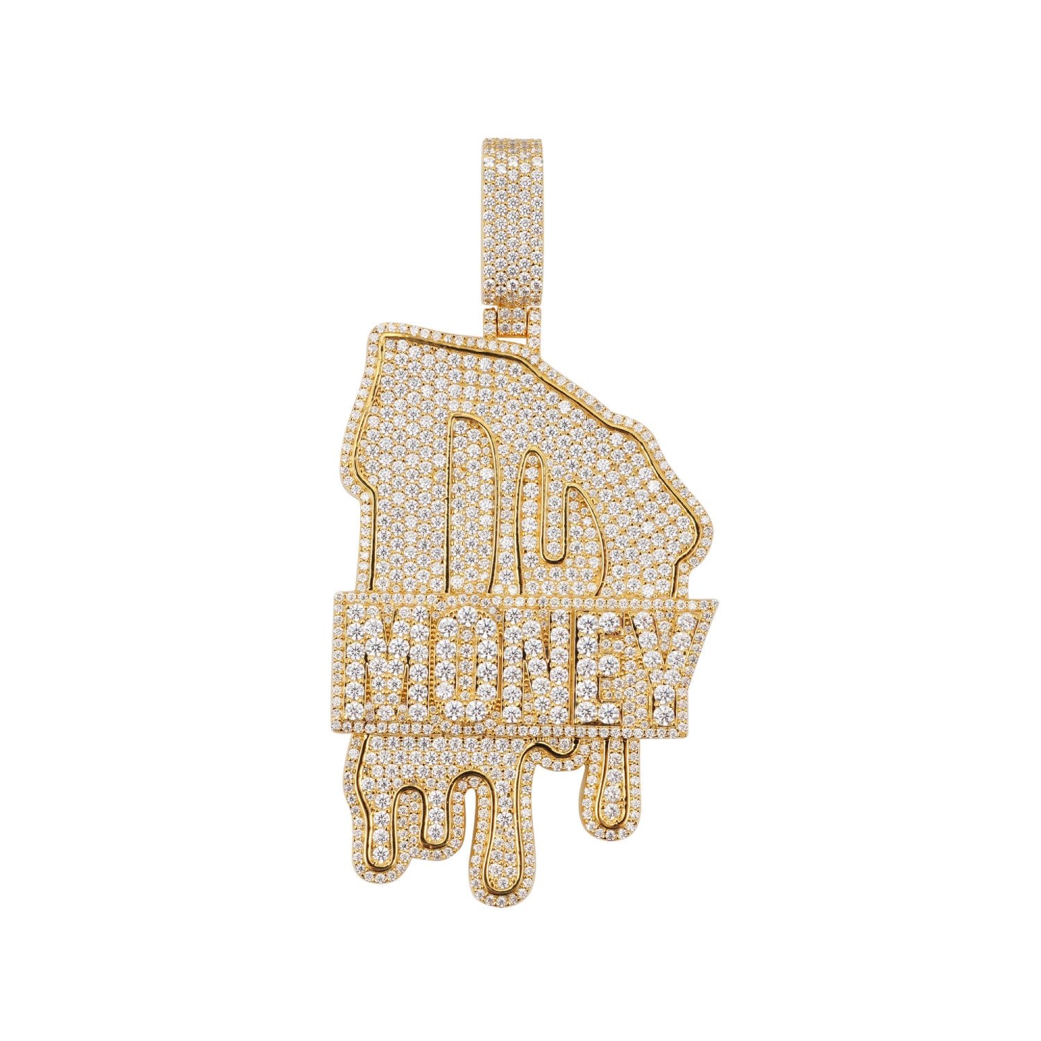 MONEY Custom Moissanite Name Pendant 14K Gold、mySite、hinf8tx79