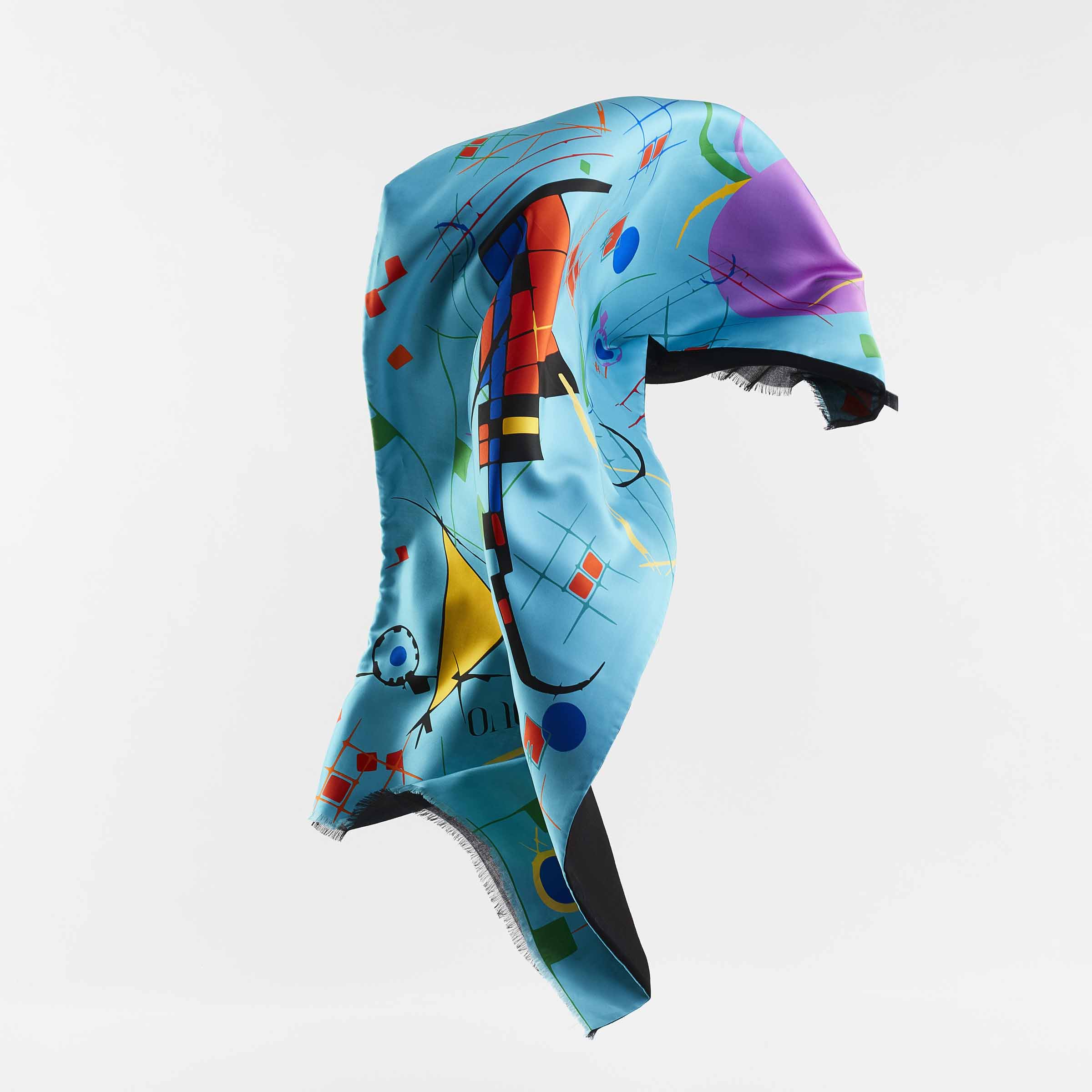 Silk and Cashmere Stole METROPOLITAN GEOMETRIES by Orequo、mySite、neckold