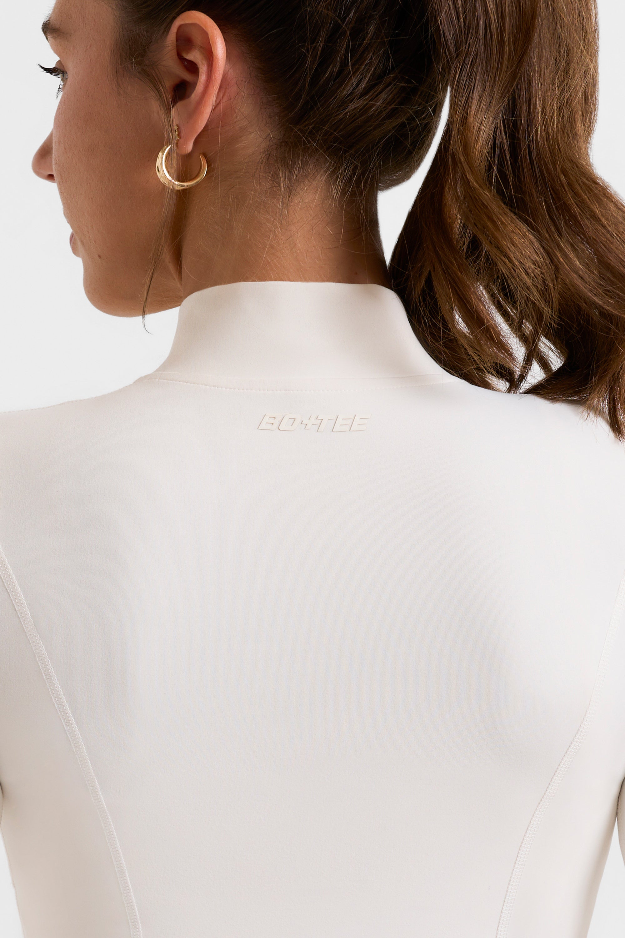 Zip Up Jacket in White、mySite、solidvoid