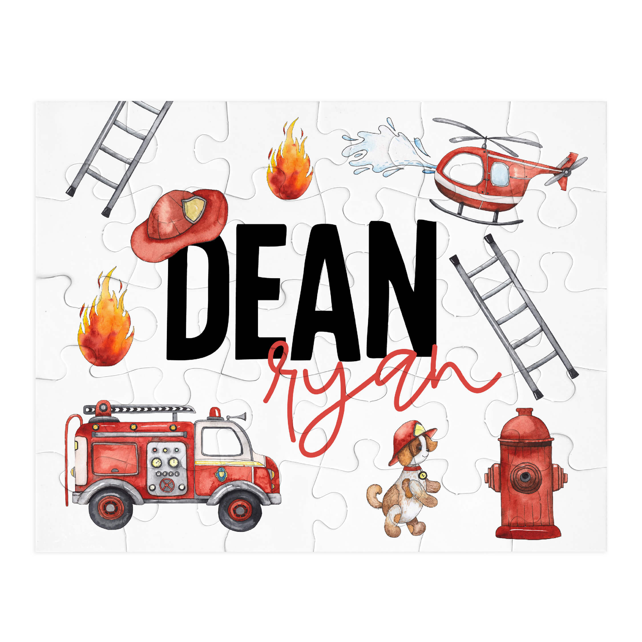  Kids Personalized 30 Piece Puzzle | Firetrucks、mySite、layawaytickets