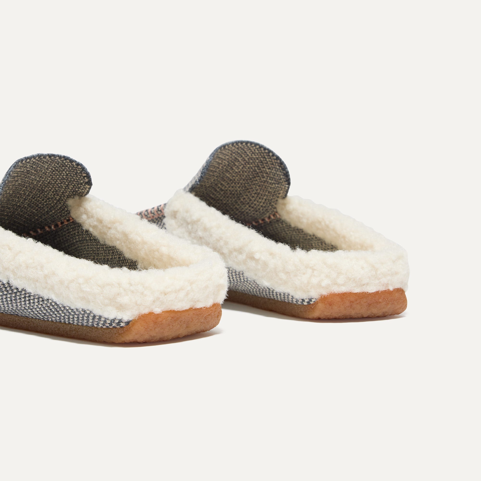  The Scuff Slipper - Grey Herringbone、mySite、preschool7hills