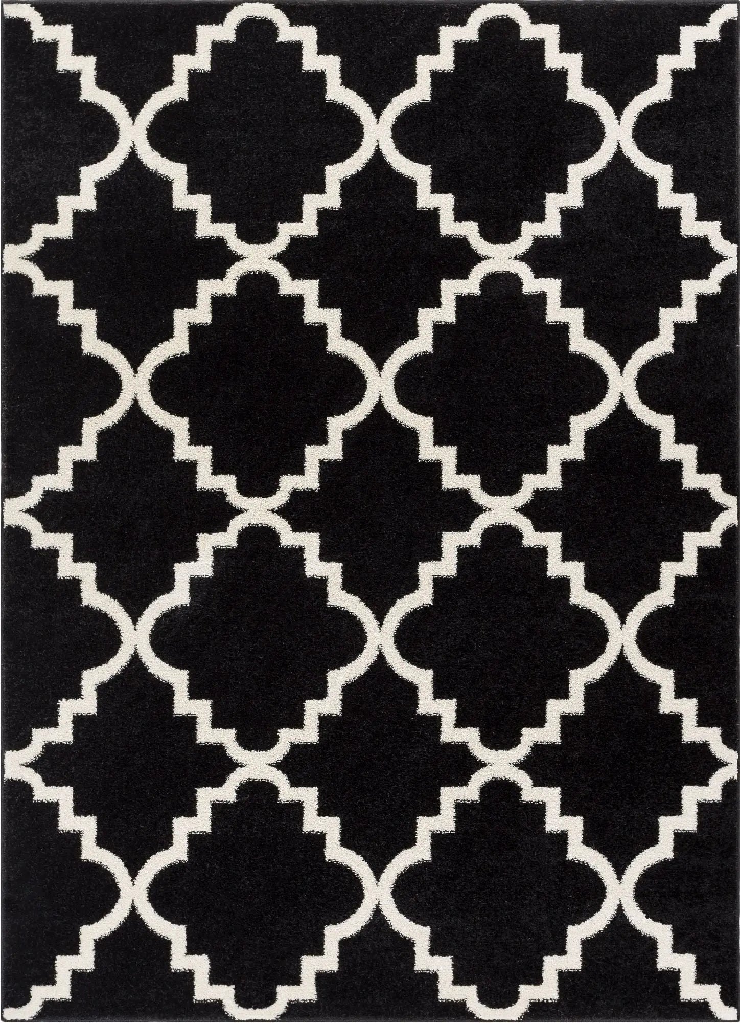 Lulu's Lattice Black Modern Rug、mySite、gigharbornorthrealestate