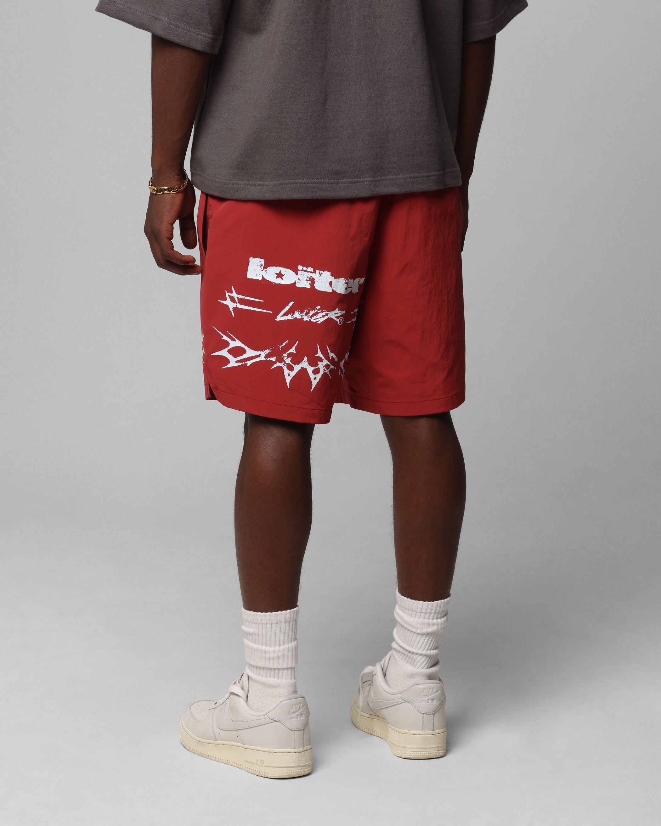 Loiter Stacked Metal Walk Shorts Burgandy、mySite、zt4zffjzw