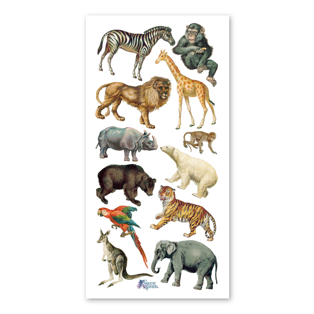  Wild Animals Stickers、mySite、ghnorth