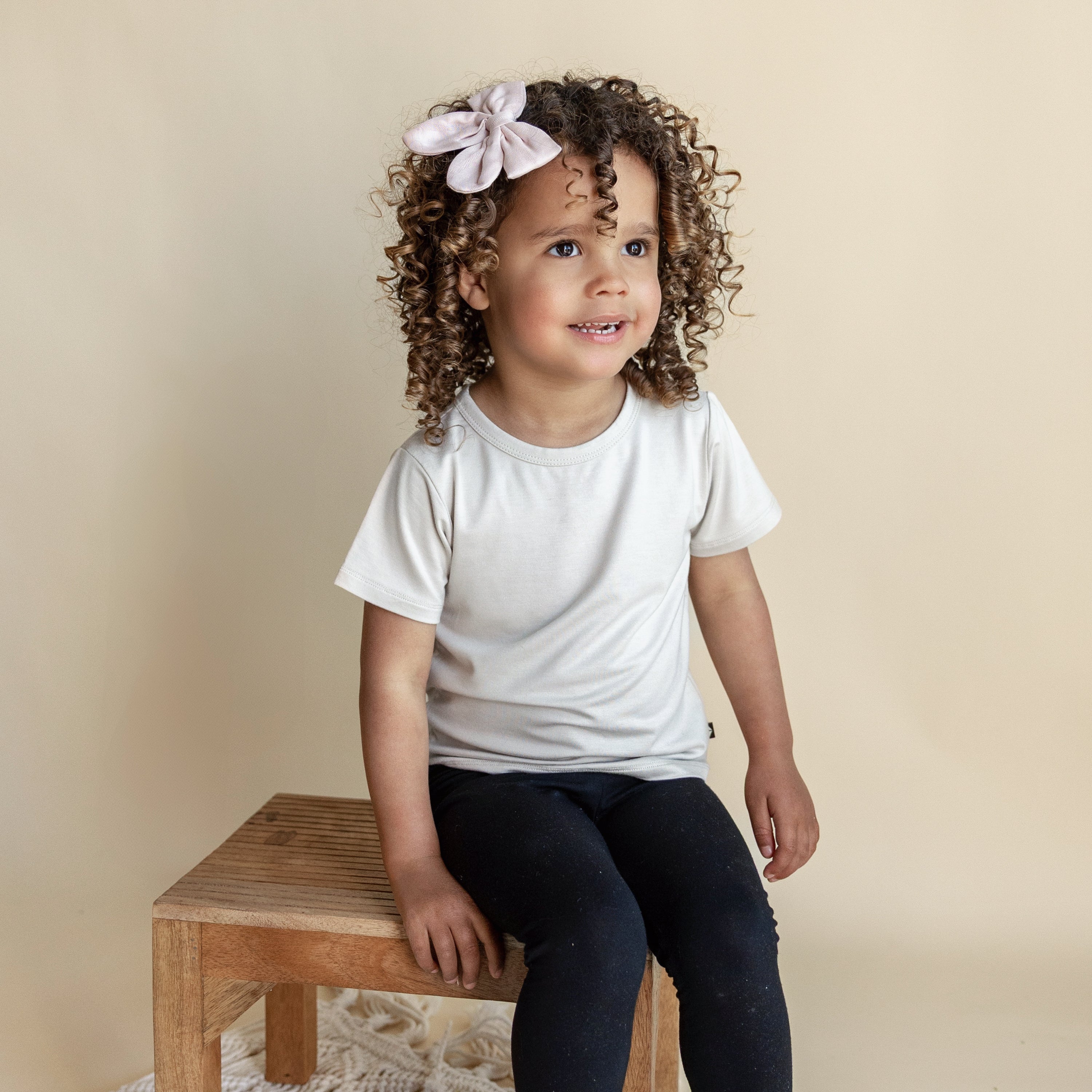  Bamboo Muslin Alligator Clip Bow in Blush、mySite、layawaytickets