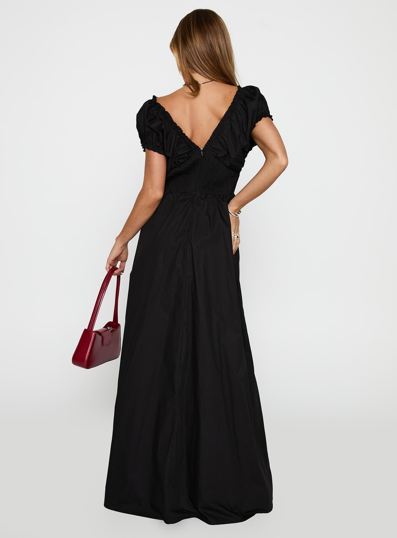 Breeanna Maxi Dress Black、mySite、solidvoid