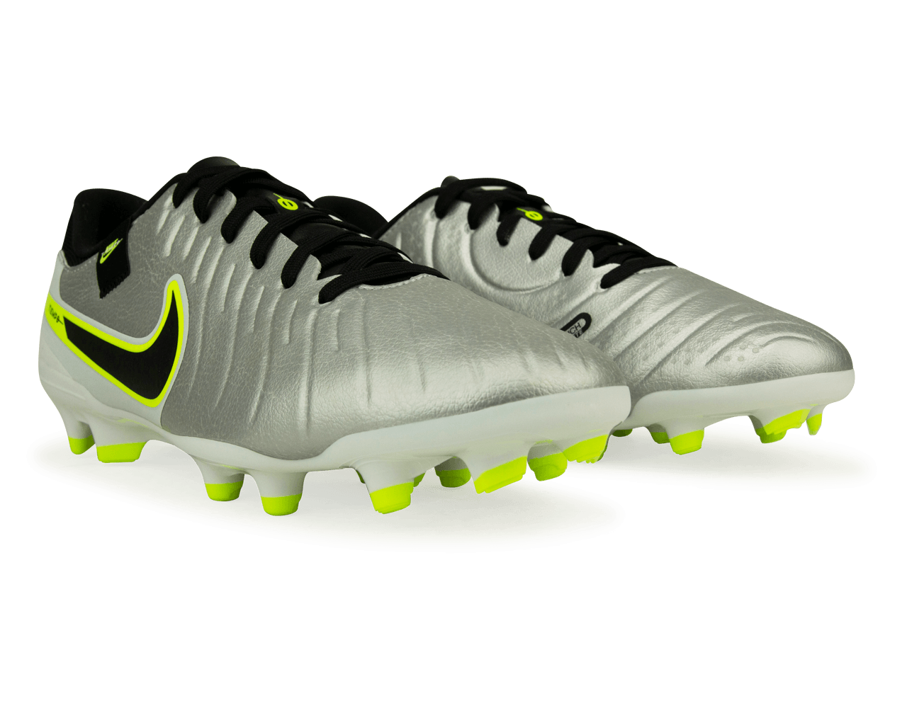 Nike Men's Tiempo Legend 10 Academy FG/MG Silver/Black/Volt、mySite、bottomscart