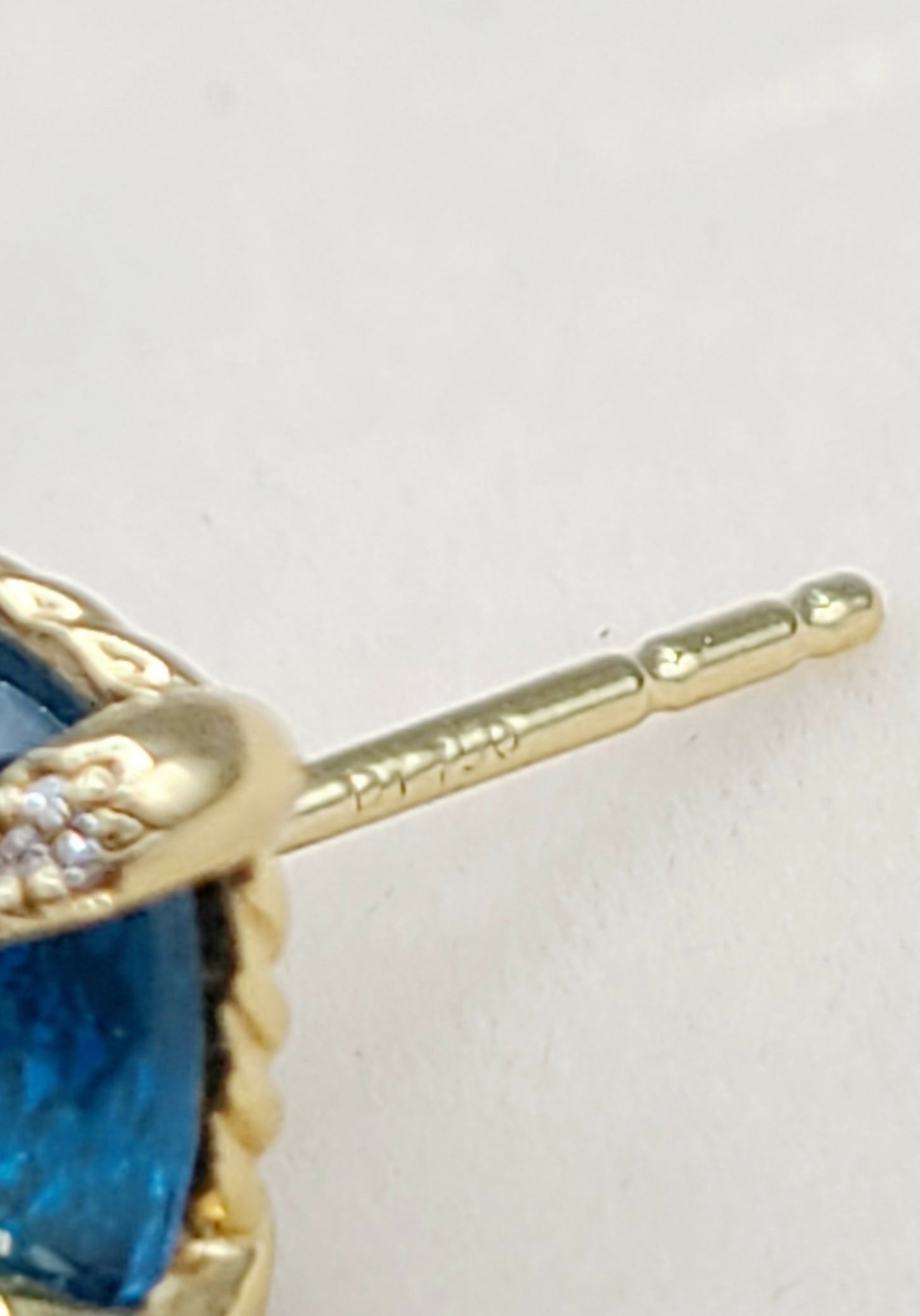 David Yurman Chatelaine Earrings Blue Topaz & Gold、mySite、hinf8tx79