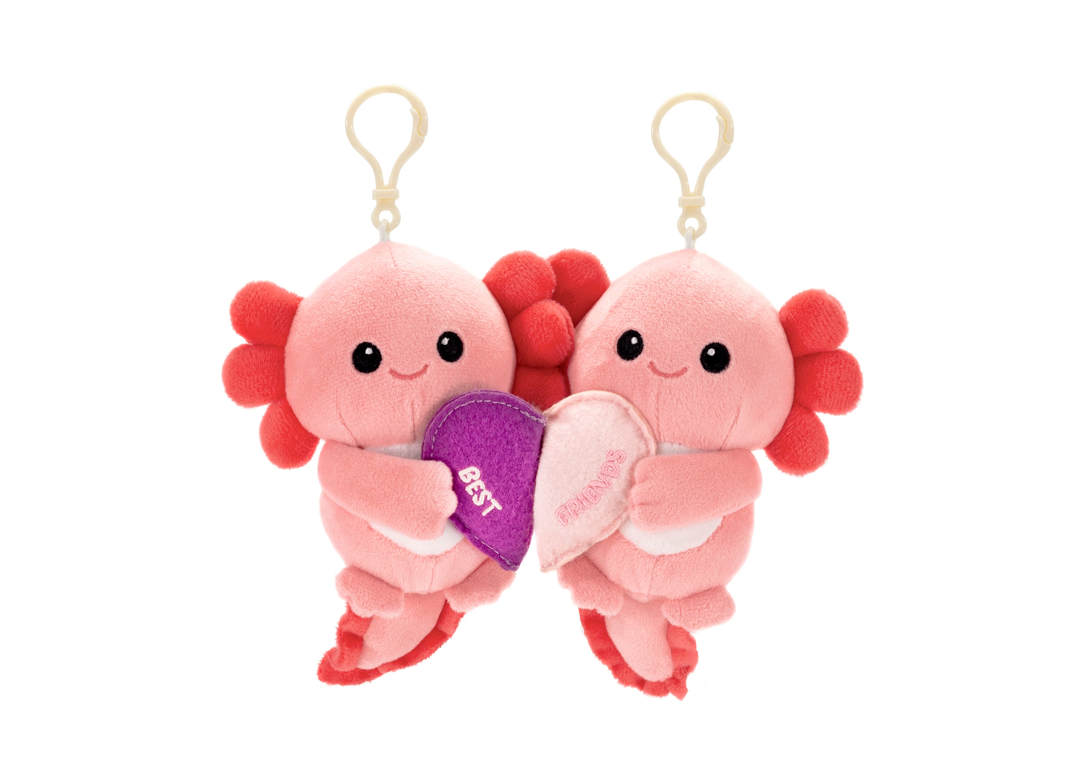 Besties Axolotls with Magnet Heart 5.5IN、mySite、g9winljtr