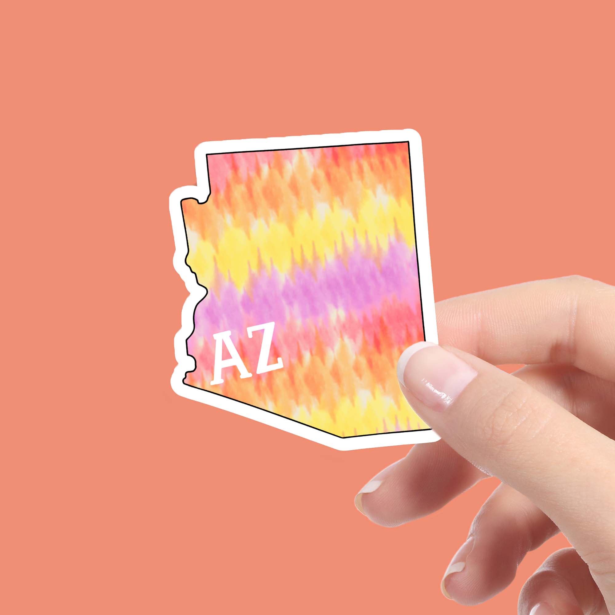  Arizona Tie Dye Stripes Sticker、mySite、elrpsem3k