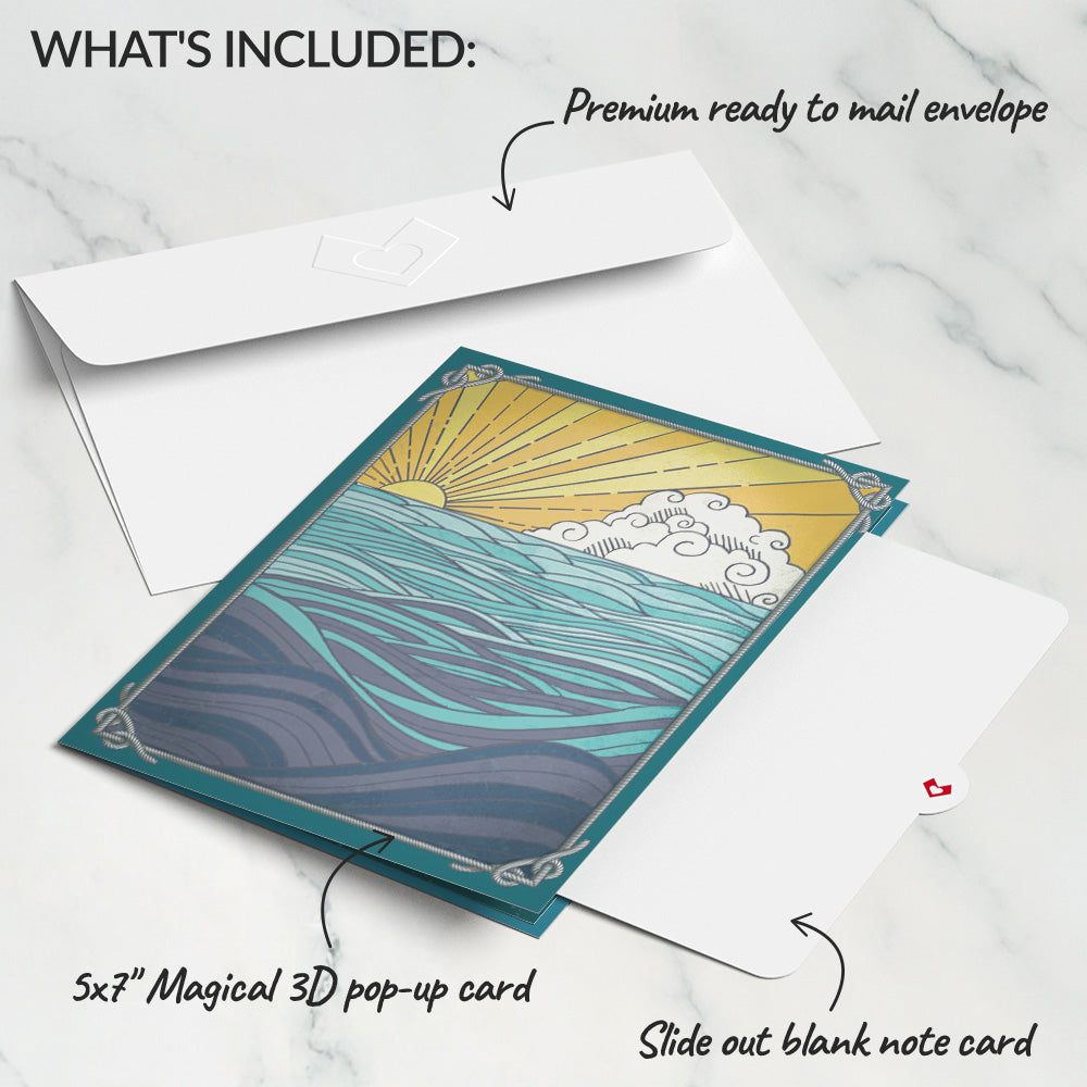 Sailboat on the Horizon Pop-Up Card、mySite、solidvoid