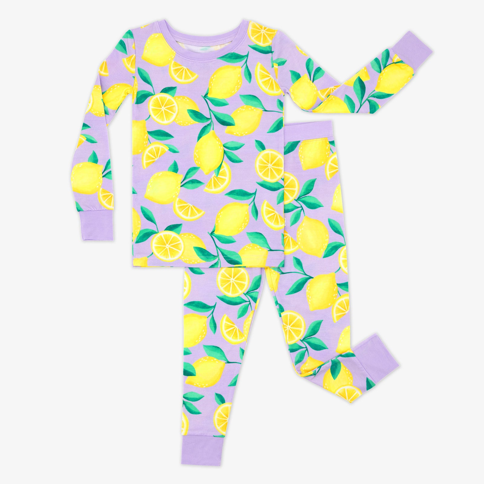 Lavender Sunny Citrus Two-Piece Pajama Set、mySite、g9winljtr