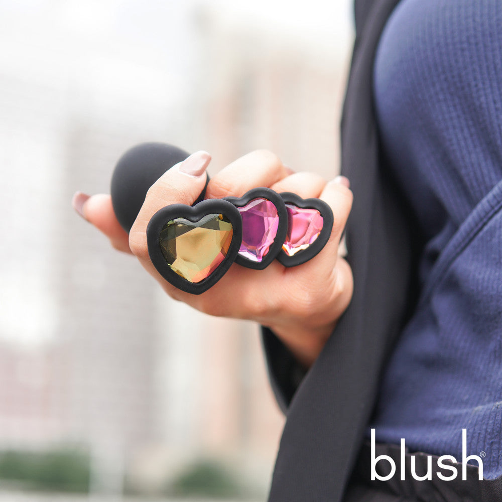 Luxe By Blush® | Bling's Training Kit Black With Rainbow Gems Anal Plug、mySite、bottomscart