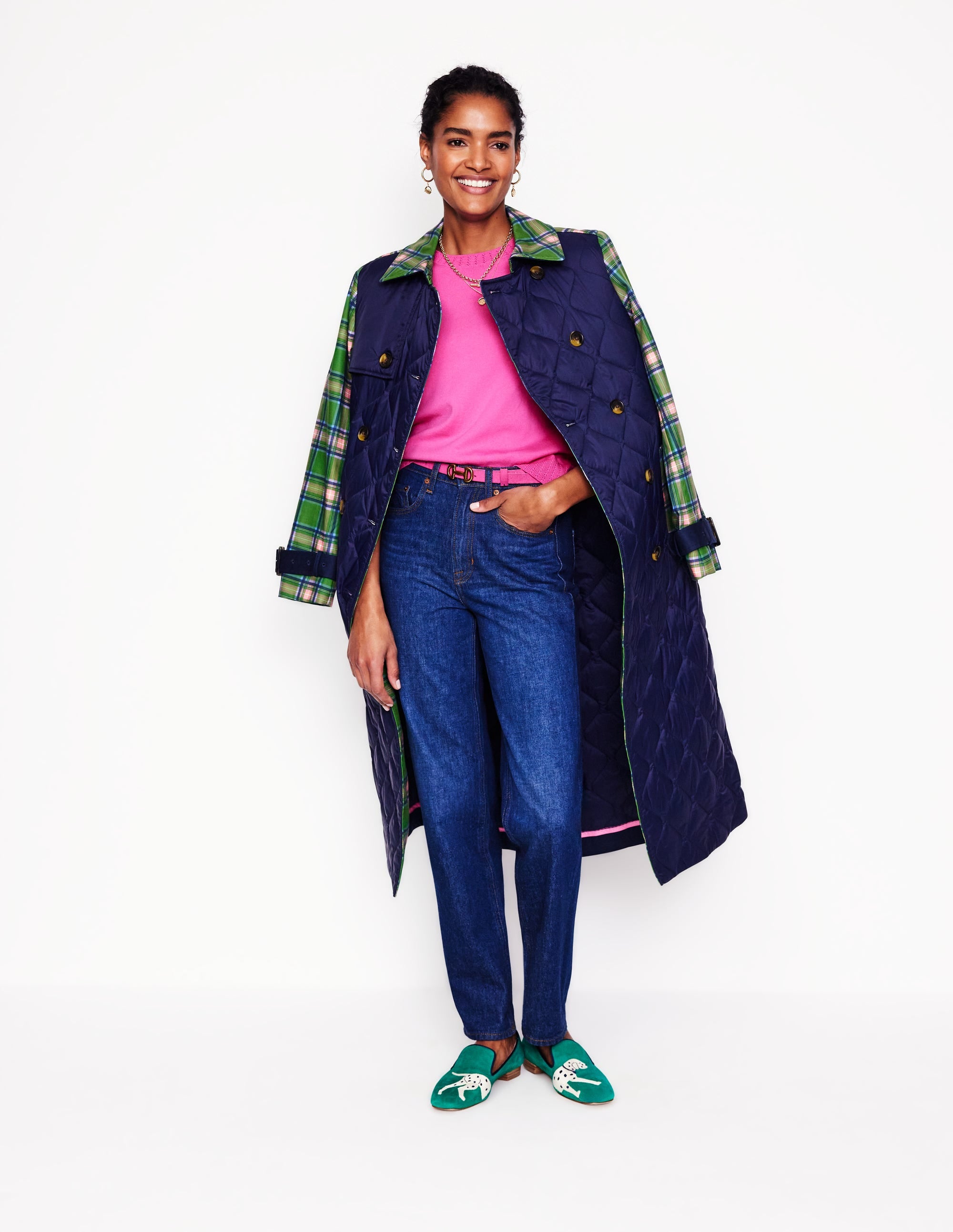  Emilia Cotton Crew T-shirt-Tickled Pink、mySite、ashleygrahame