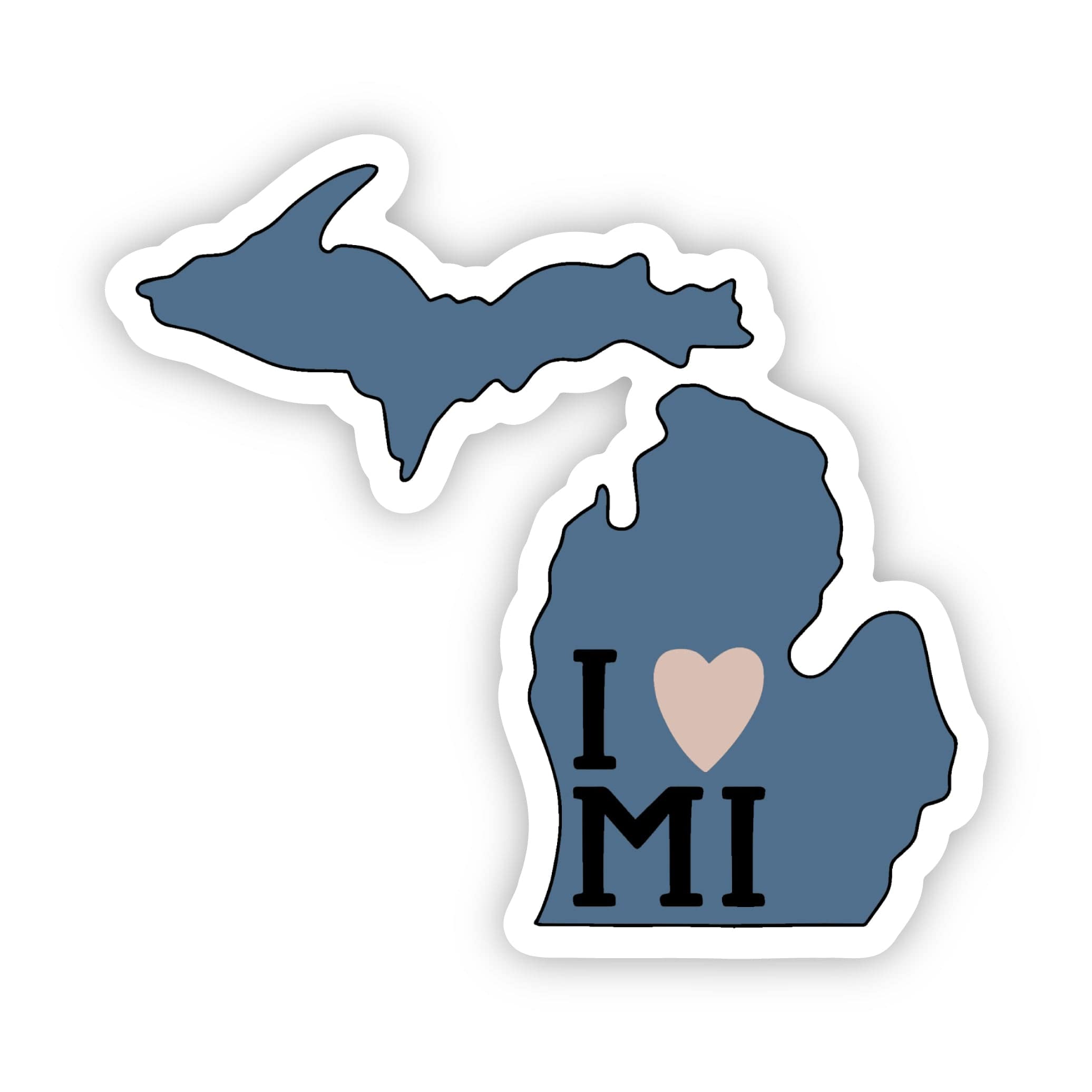  I Love Michigan Sticker、mySite、elrpsem3k