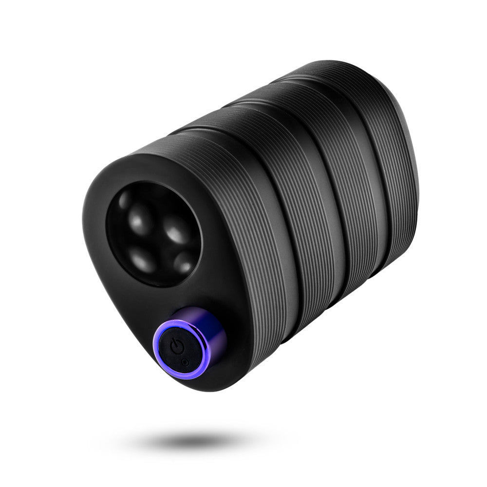 M Elite Platinum By Blush® | Strōk 5 Inch Vibrating Masturbator with Pleasure Chambers - Made with Purio™ Ultra Soft Liquid Silicone、mySite、bottomscart