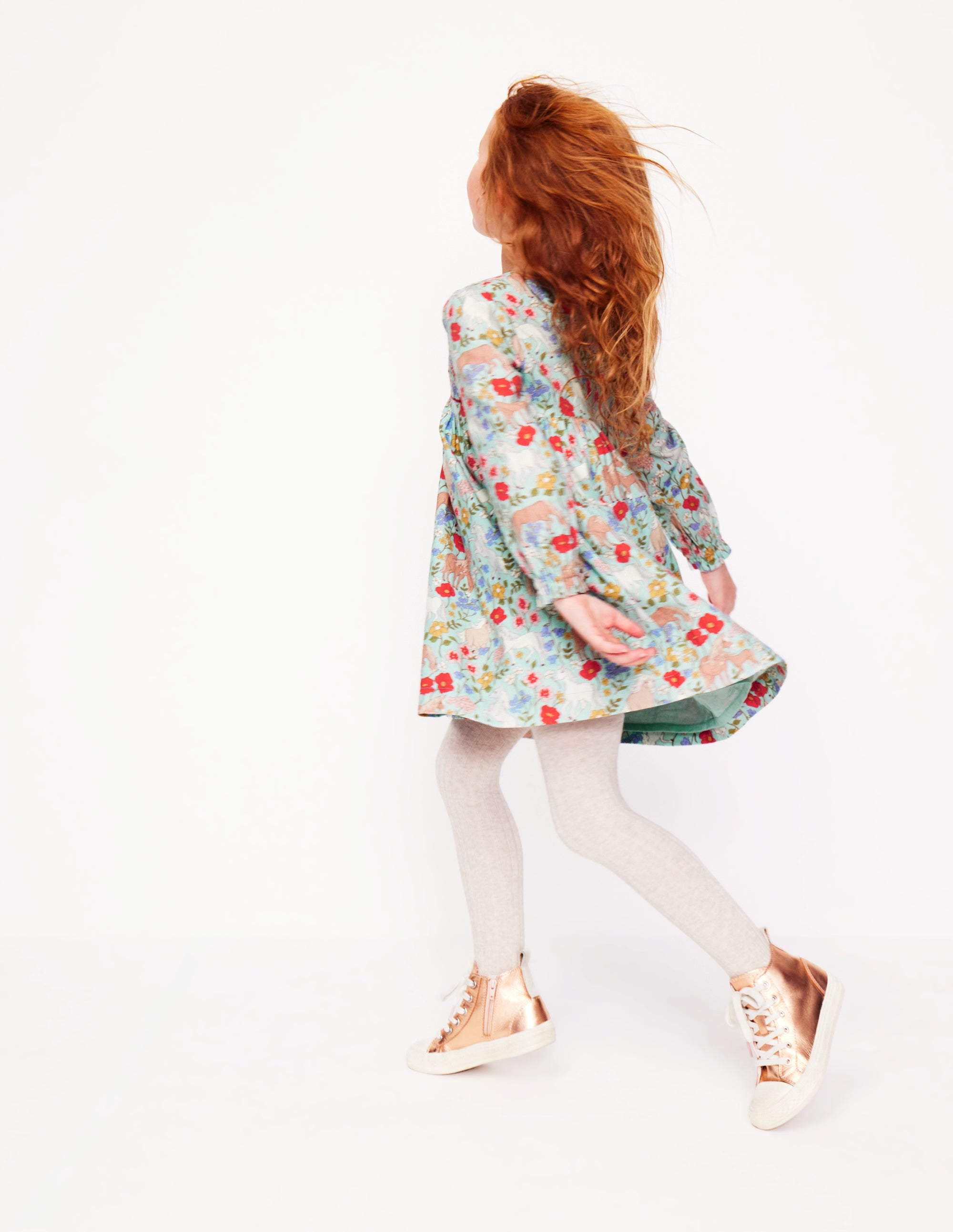  Bess Cosy Smocked Dress-Blue Frost Pony Floral、mySite、ashleygrahame