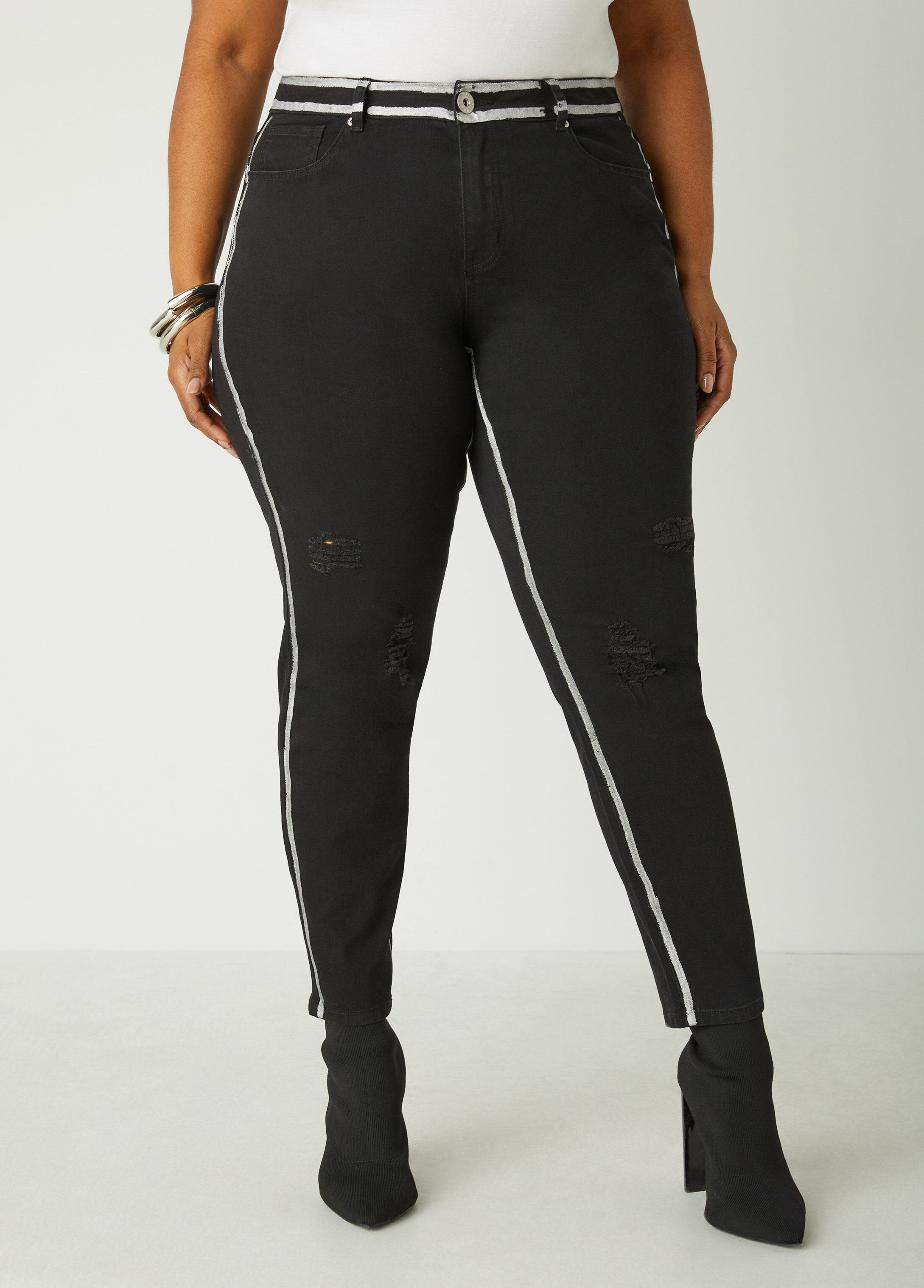 Painted Distressed Skinny Jeans、mySite、bengalsvssteelers