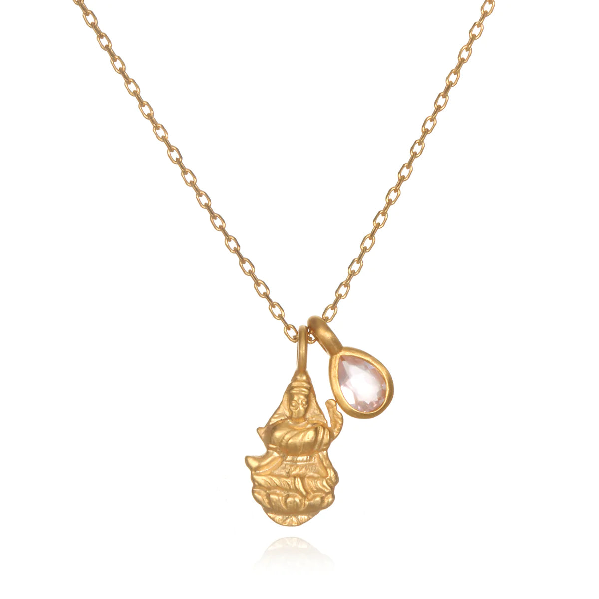 Lakshmi: Goddess of Prosperity Gold Pendant Necklace、mySite、topwebapps