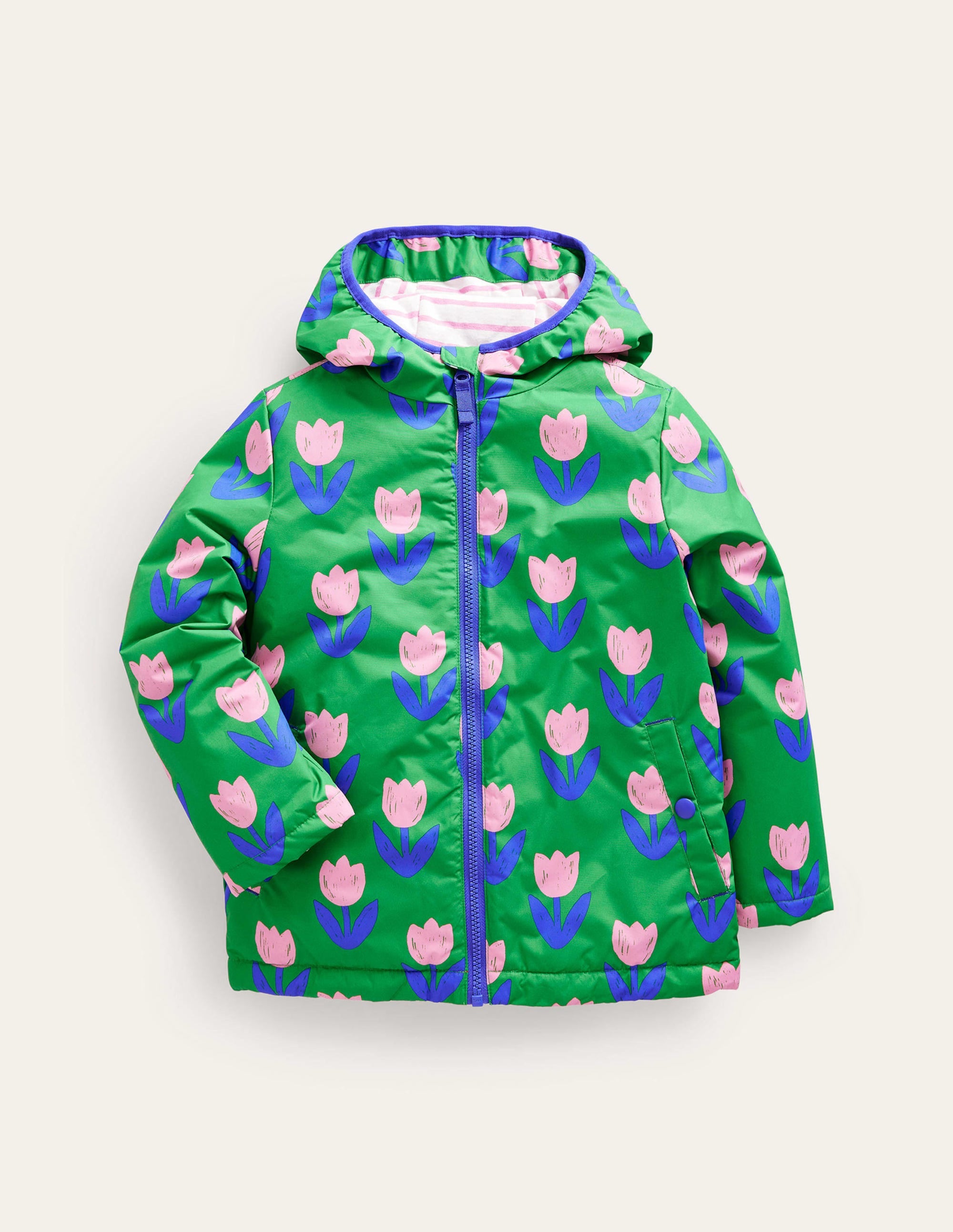  Jersey Lined Anorak-Runner Bean Green Tulips、mySite、ashleygrahame