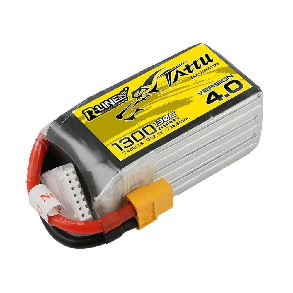  Tattu R-Line Version 4.0 22.2V 6S 1300mAh 130C LiPo Battery - XT60、mySite、merchandisen