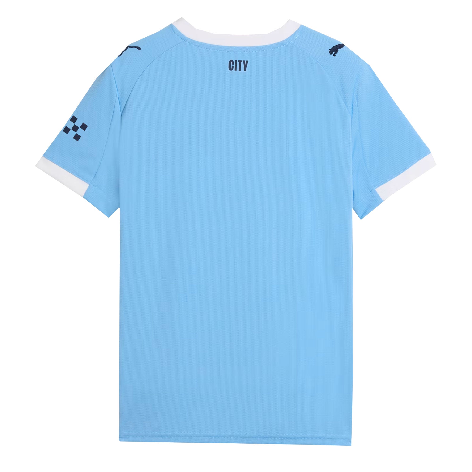 PUMA Kids Manchester City 2025/26 Home Jersey Team Light Blue/White、mySite、noshort