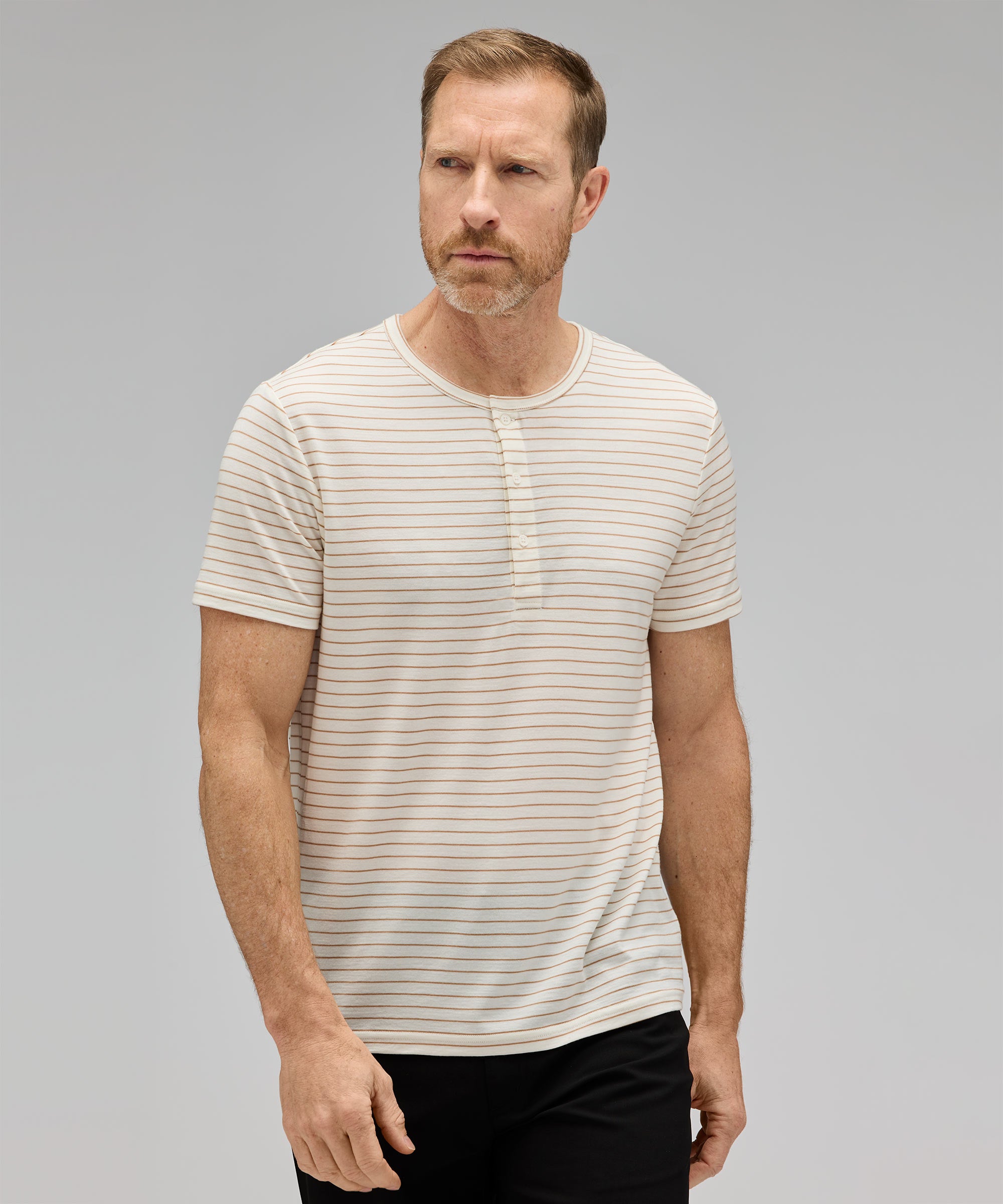 Men's Merino Short Sleeve Henley、mySite、noshort
