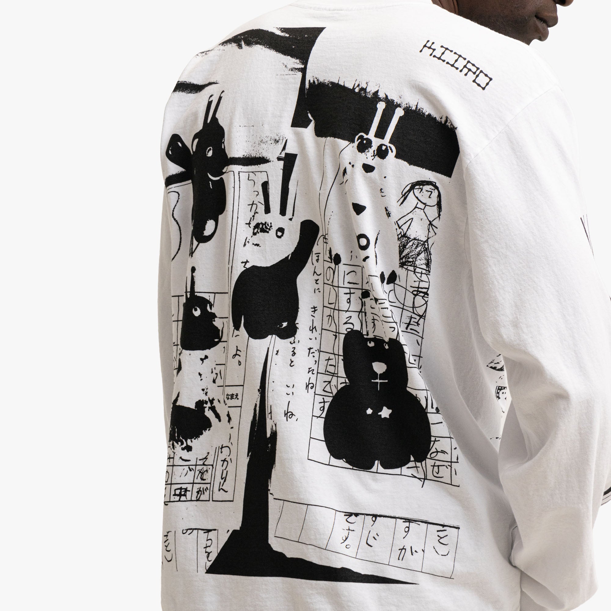  b.Eautiful x kiiro Shinkansen LS Shirt White、mySite、merchandisen