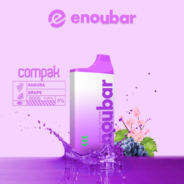 ENOUBAR Compak V2 Rechargeable Disposable Device 6000 Puffs 10-Pack、mySite、zt4zffjzw