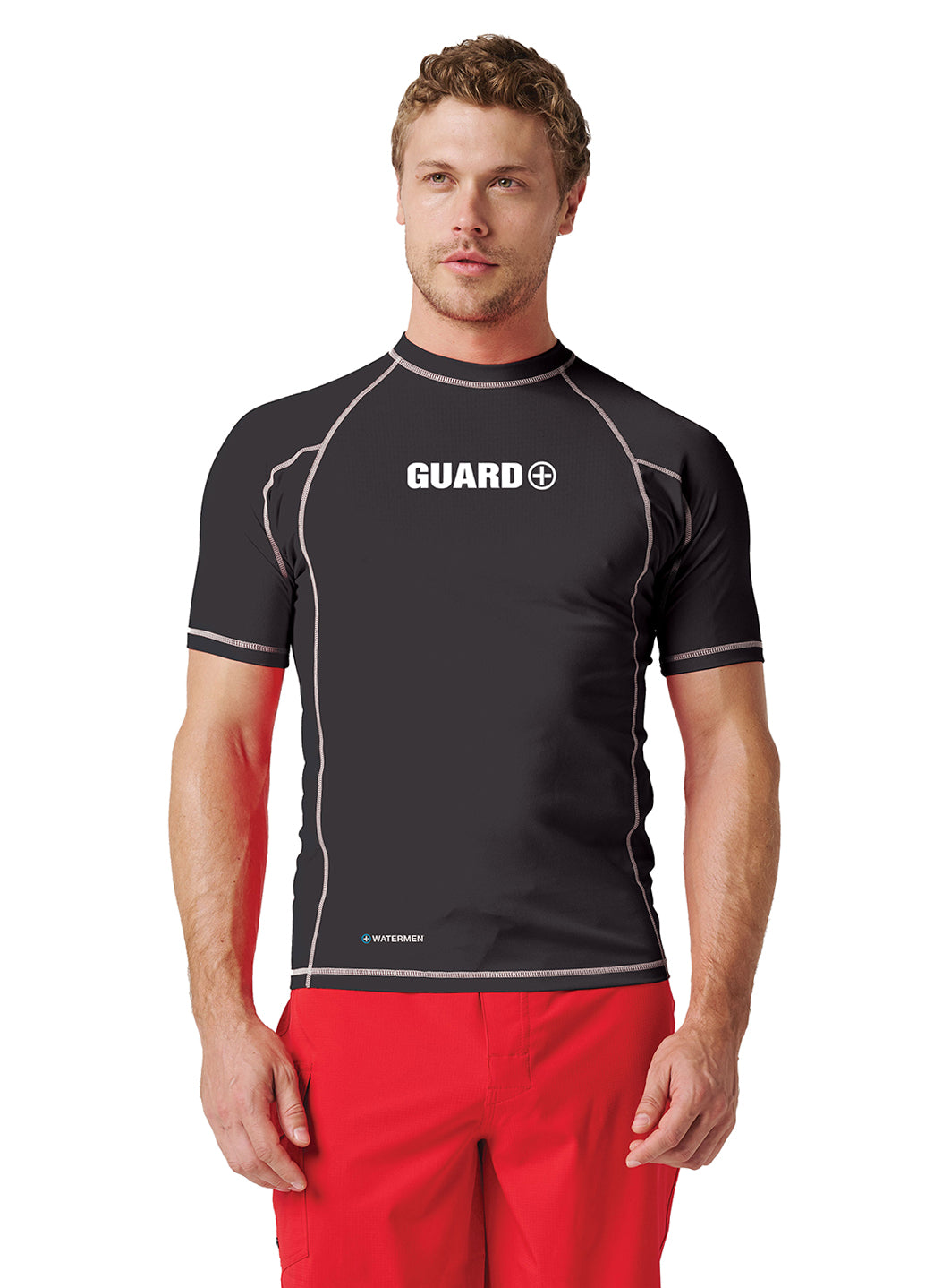 Watermen Unisex Classic Guard Short Sleeve Rash Guard、mySite、noshort