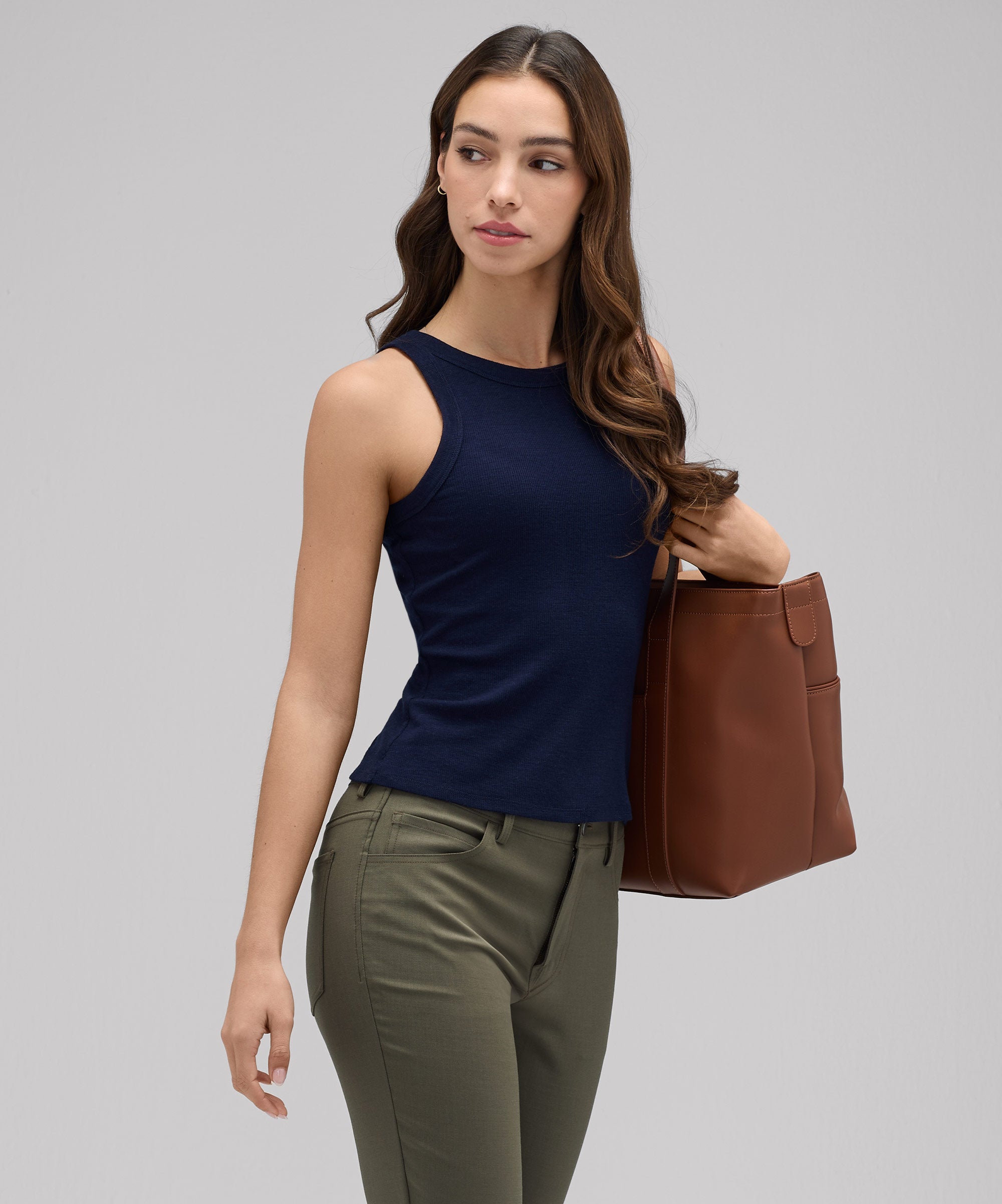 Women's Merino Ribbed Racer Tank、mySite、noshort