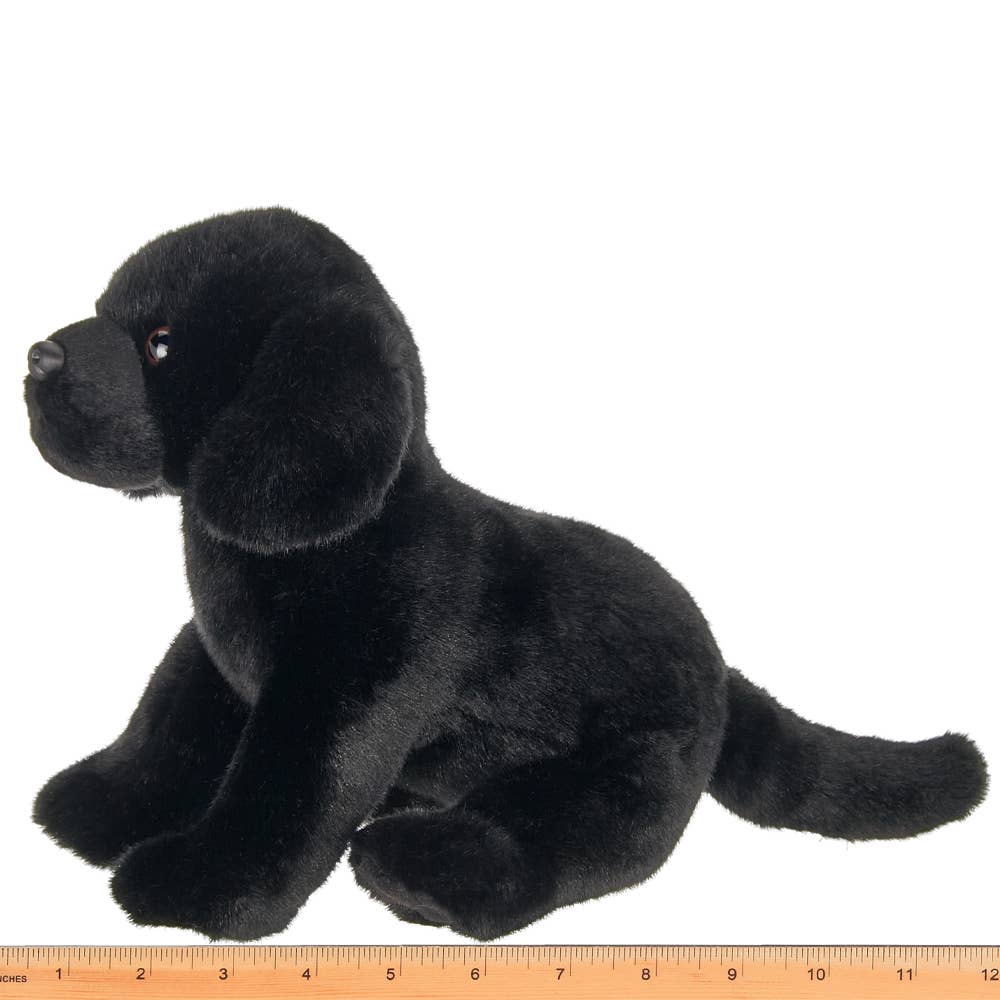Black Lab Plush Sitting Puppy Dog by Bearington Collection - Chase、mySite、g9winljtr