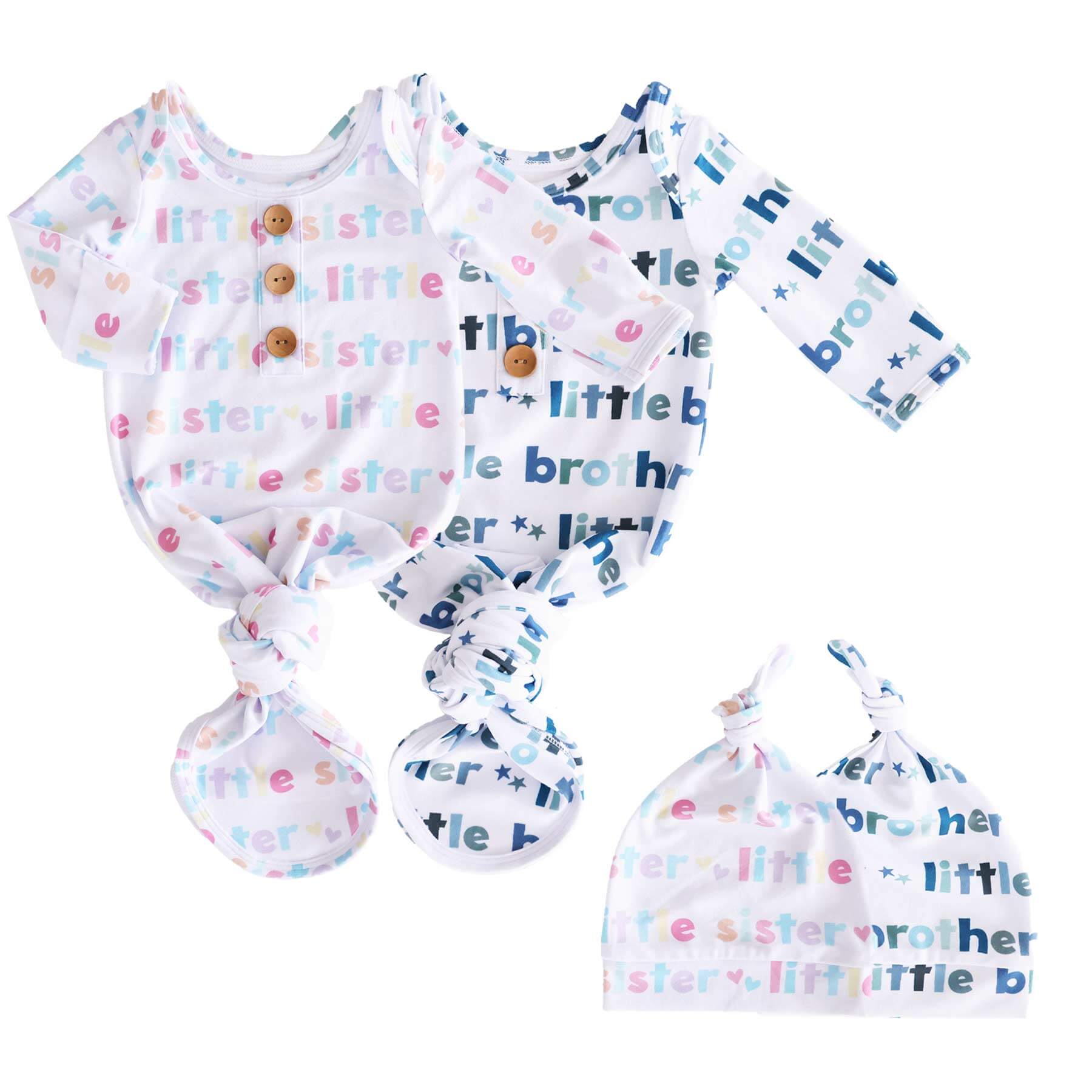  Newborn Baby Knot Gown & Hat Set | Little Sibling、mySite、layawaytickets