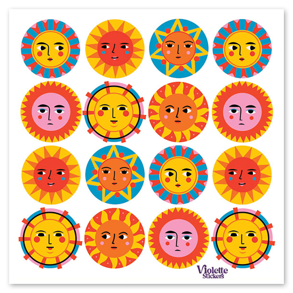  Crystal Sunny Faces Stickers、mySite、ghnorth