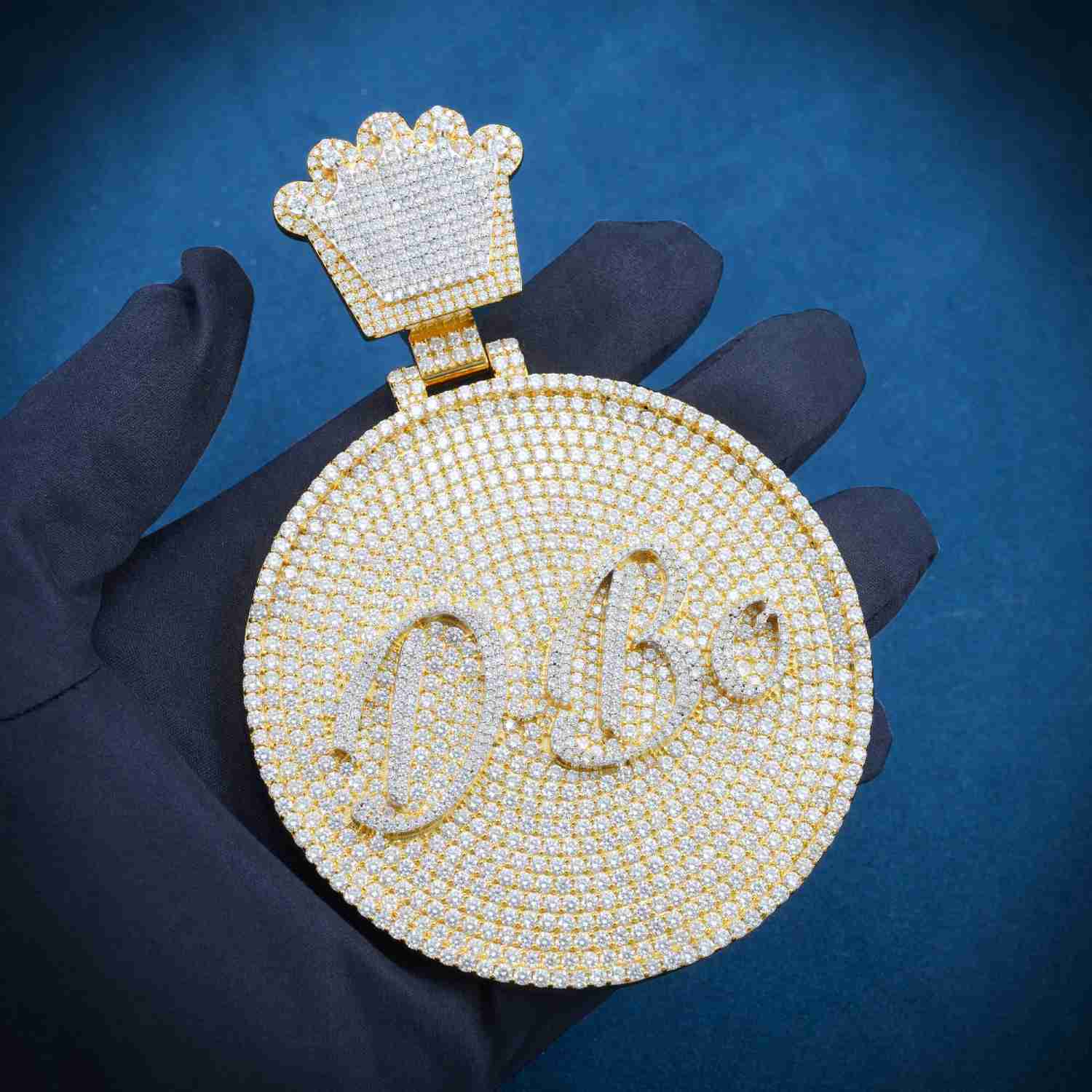 DBO Custom Moissanite Pendant 14K Gold、mySite、hinf8tx79