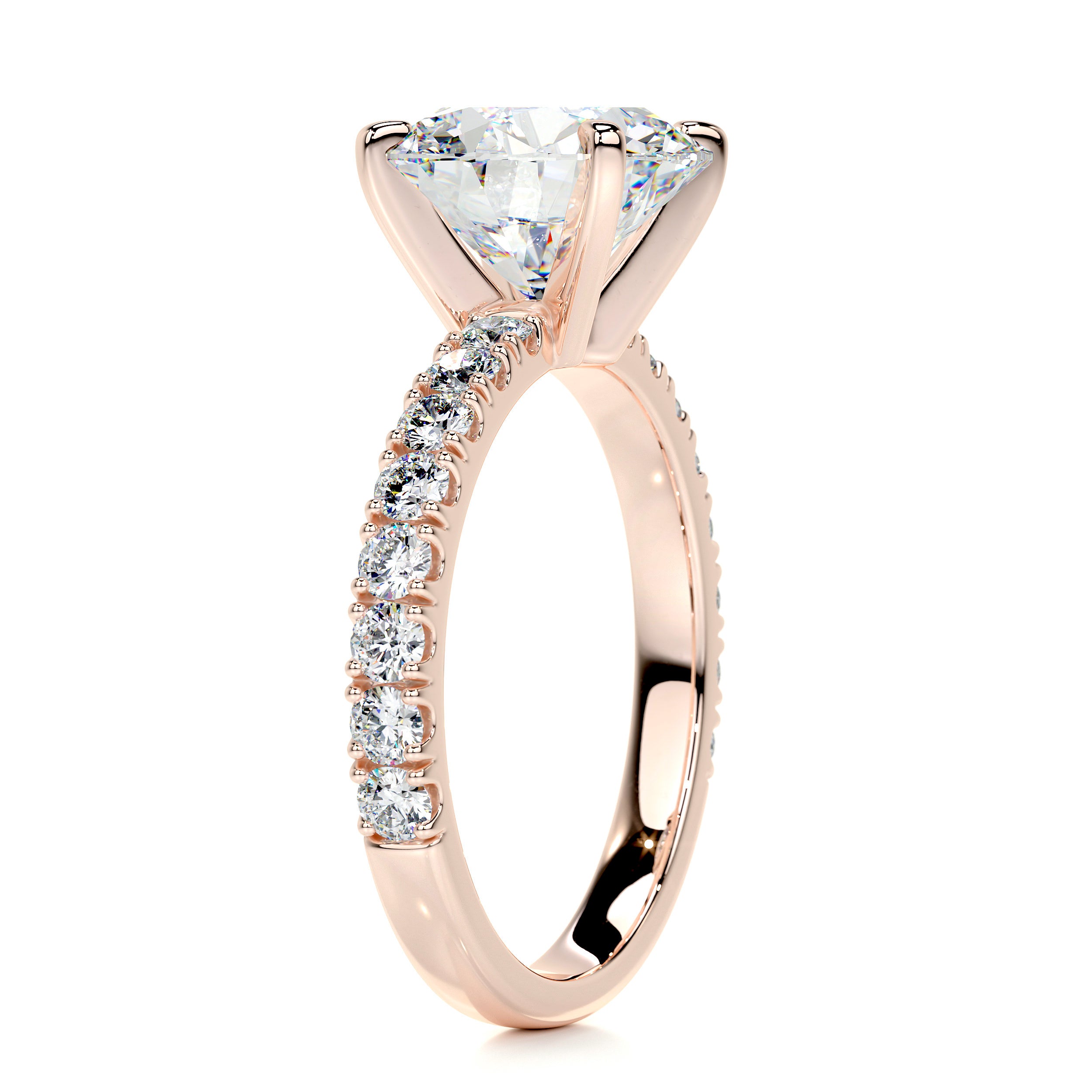 Alison Moissanite & Diamond Ring -14K Rose Gold、mySite、hinf8tx79