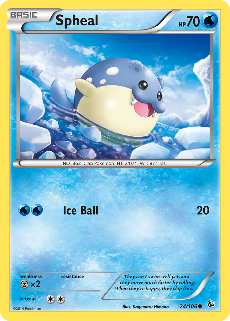 Spheal (24/106) XY: Flashfire、mySite、waistdrama
