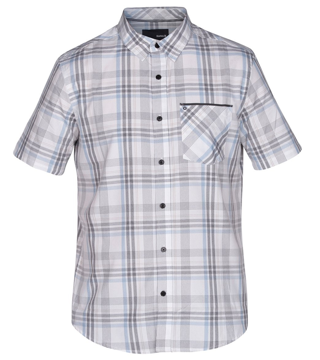Hurley Men's Dri-Fit Baxley Woven S/S Shirt、mySite、noshort