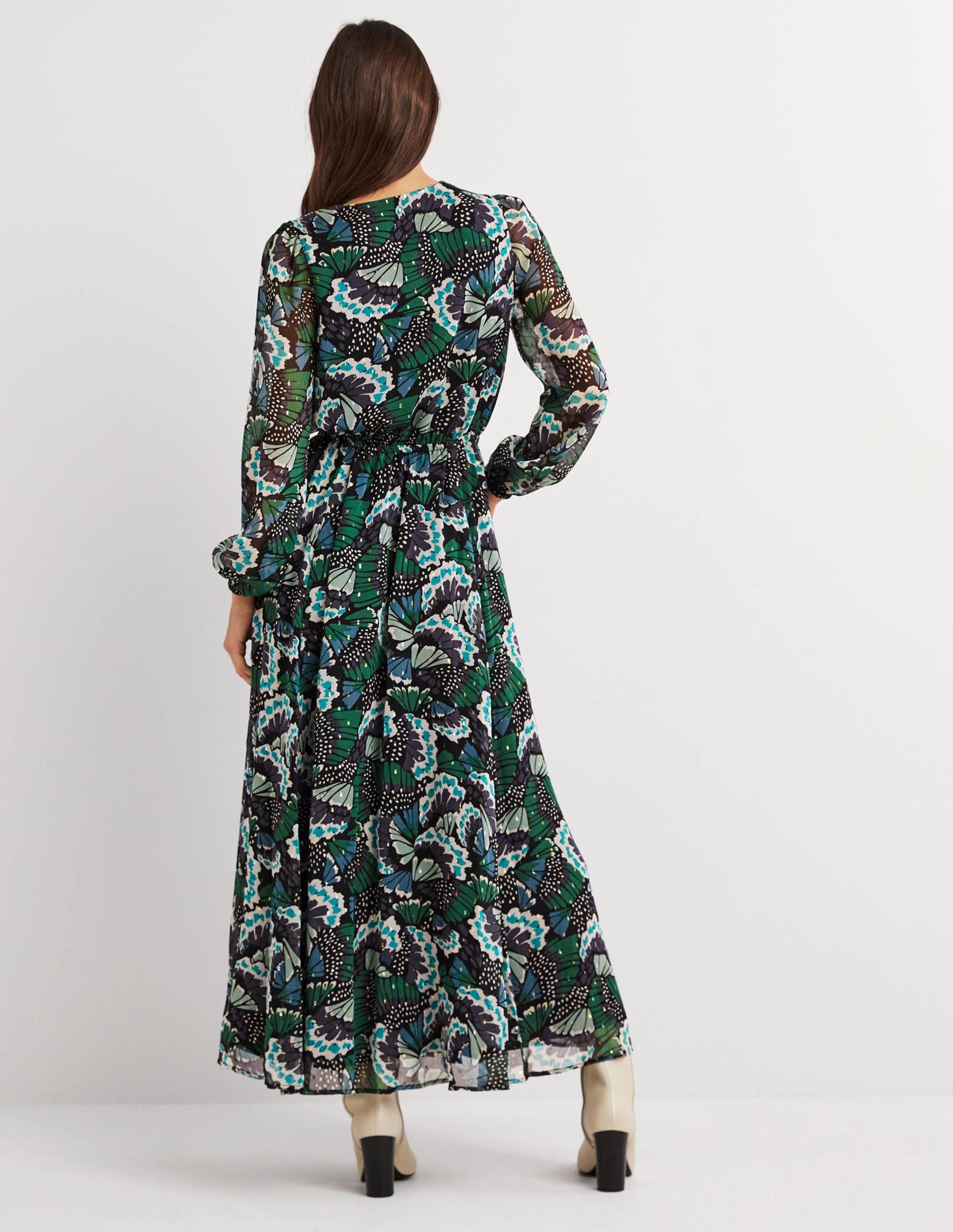  Metallic Detail Maxi Dress-Black, Petal Stamp、mySite、ashleygrahame