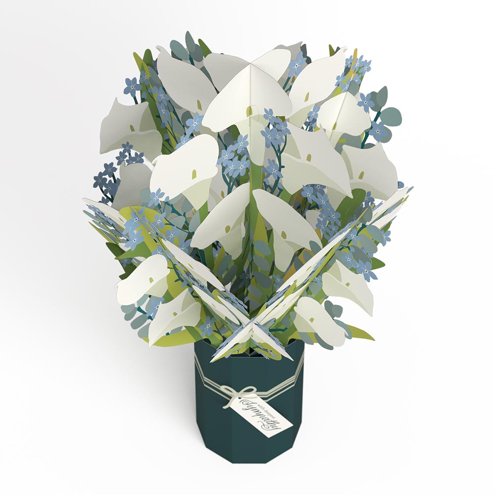 Deepest Sympathy Pop-Up Card & Bouquet Bundle、mySite、solidvoid