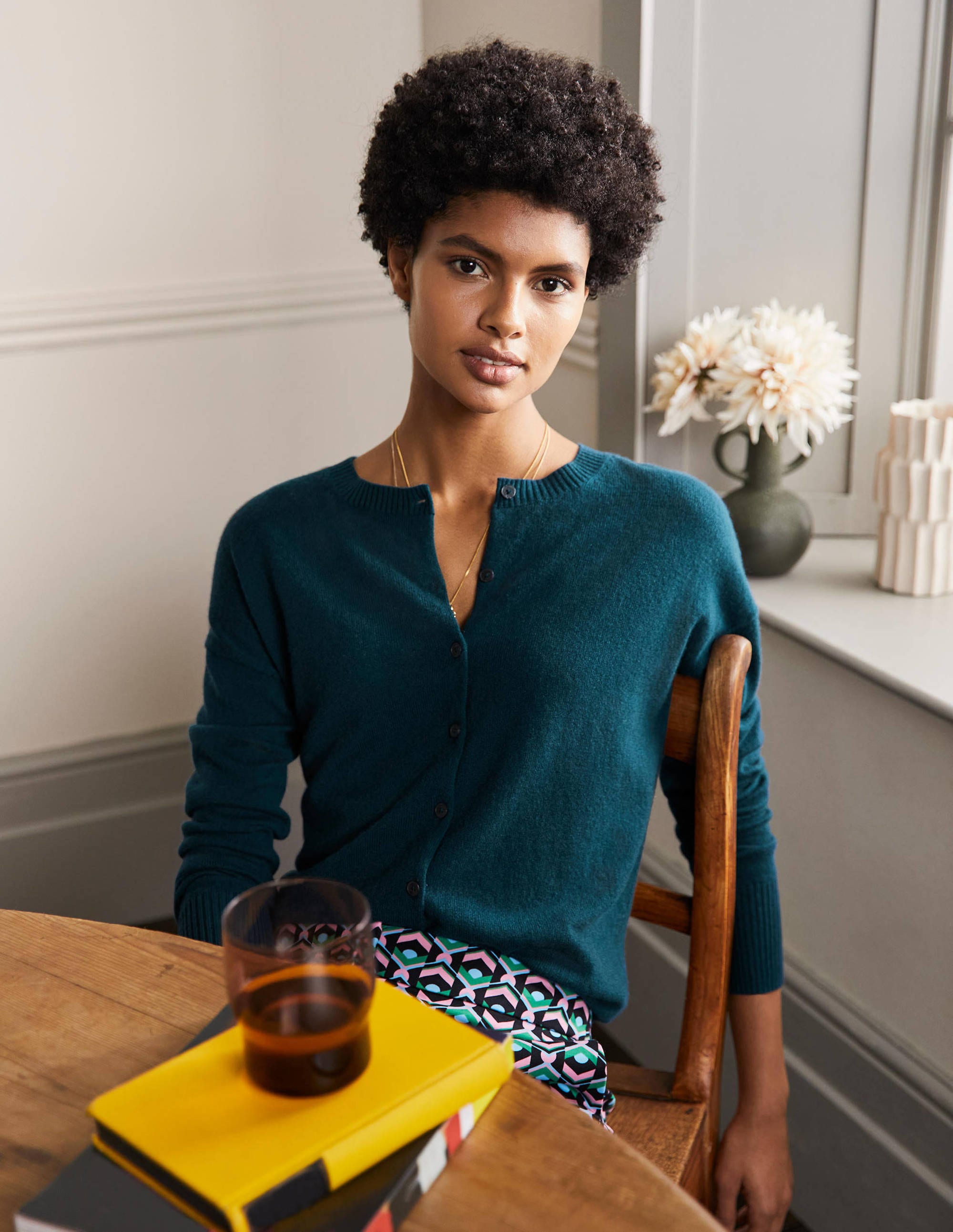  Cashmere Cardigan-Dark Teal、mySite、ashleygrahame