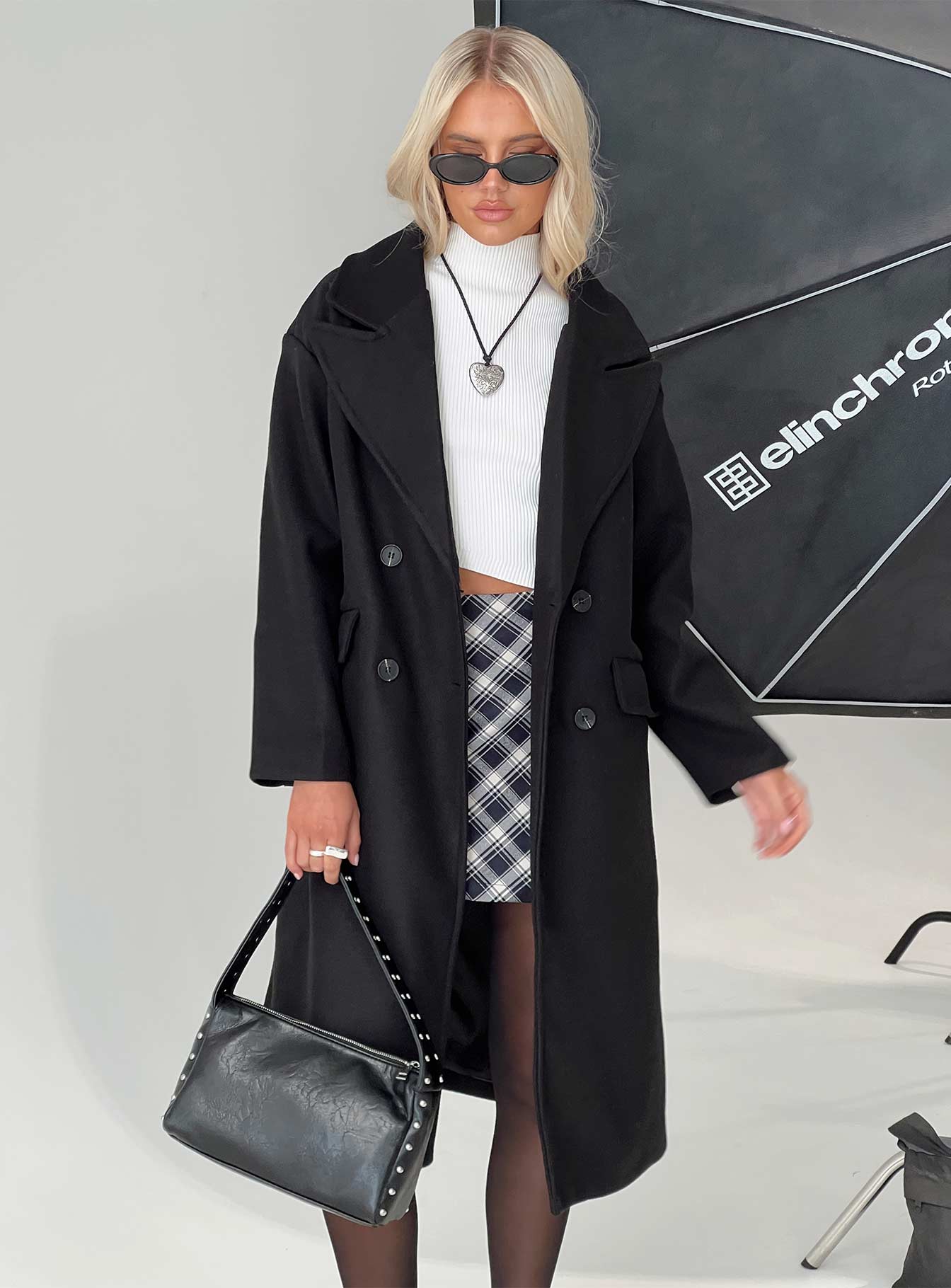 Inferno Longline Coat Black、mySite、solidvoid