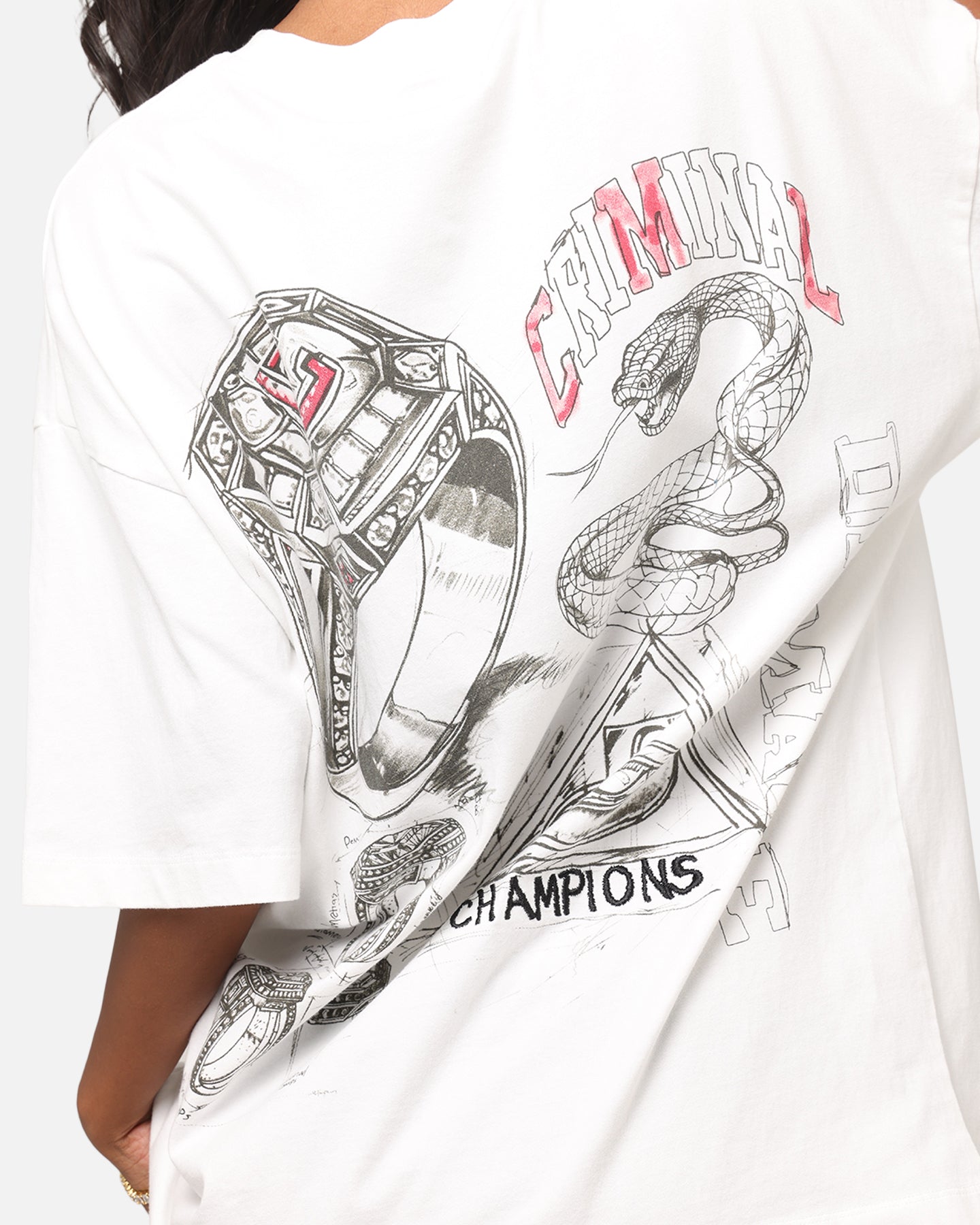 Criminal Damage Diamond Ring T-Shirt Off White、mySite、zt4zffjzw