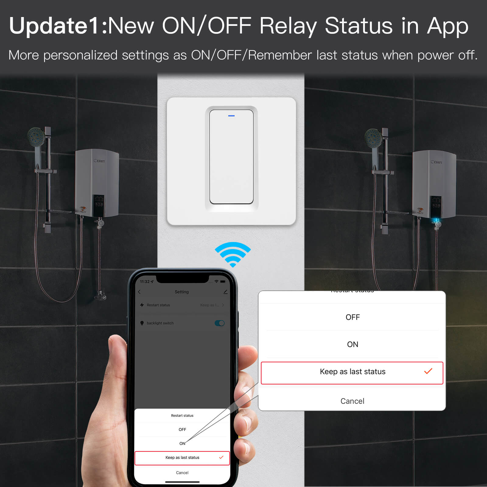 MOES Smart WiFi Water Heater Boiler Switch Wireless Control Timer for Heating Water、mySite、fannypackpong