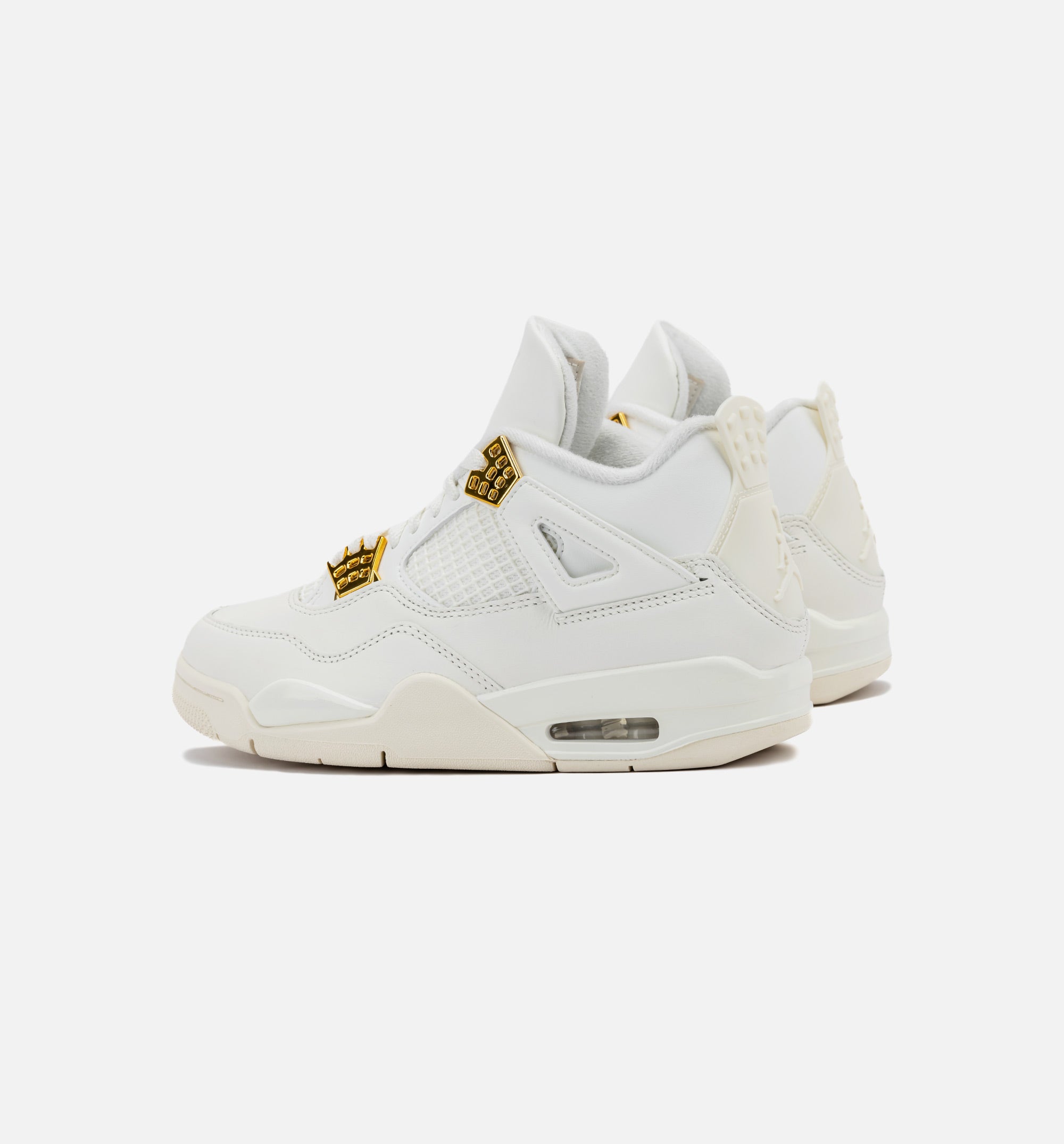 Air Jordan 4 Retro White and Gold Womens Lifestyle Shoe - Sail/Metallic Gold/Black Limit One Per Customer、mySite、dreamappss